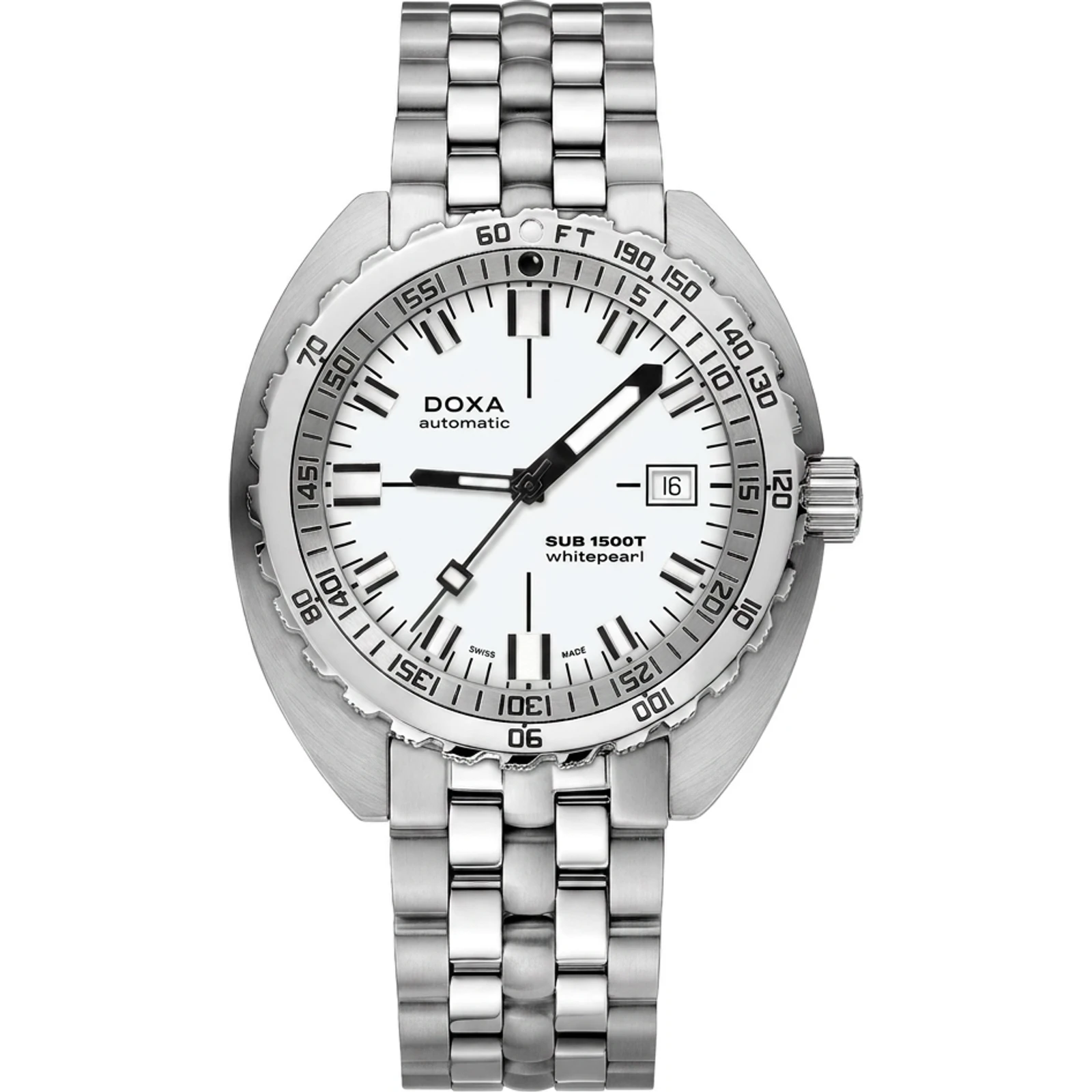 Doxa Whitepearl - Stainless Steel 883.10.011.10