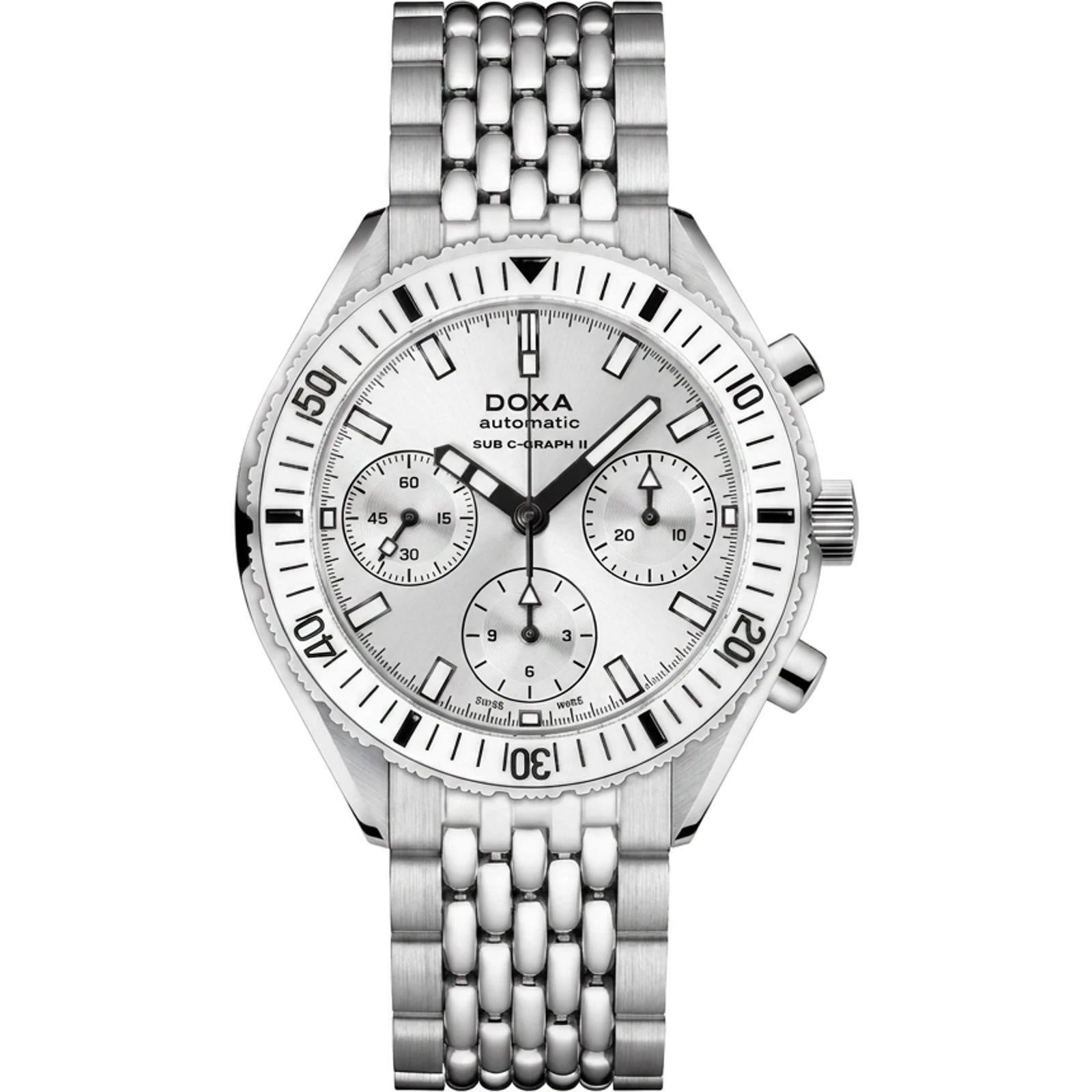 Doxa Whitepearl - Stainless Steel / Ceramic 797.10.011W.10