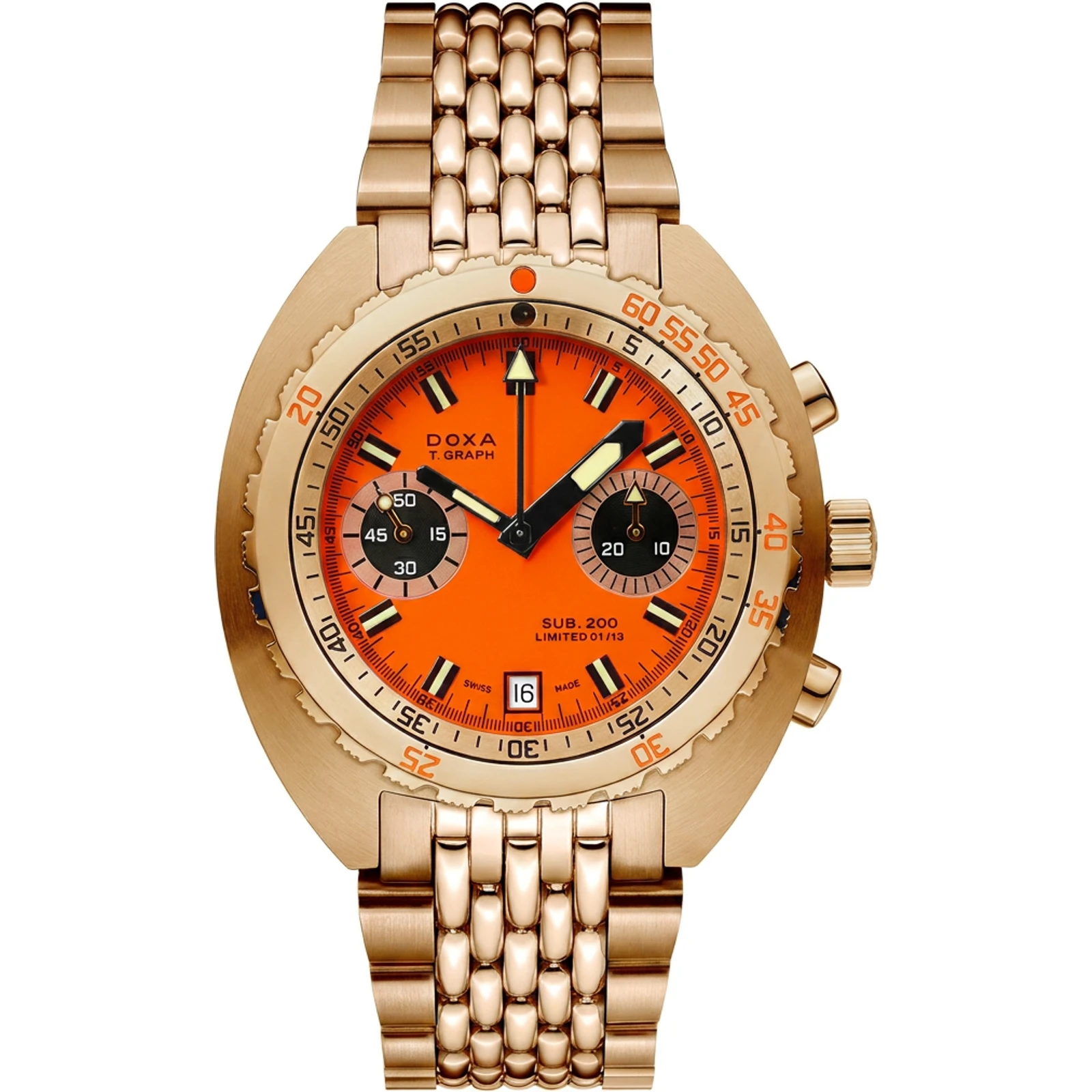 Doxa SUB 200 T.GRAPH – 18K Gold - Gold 805.40.351LE.13