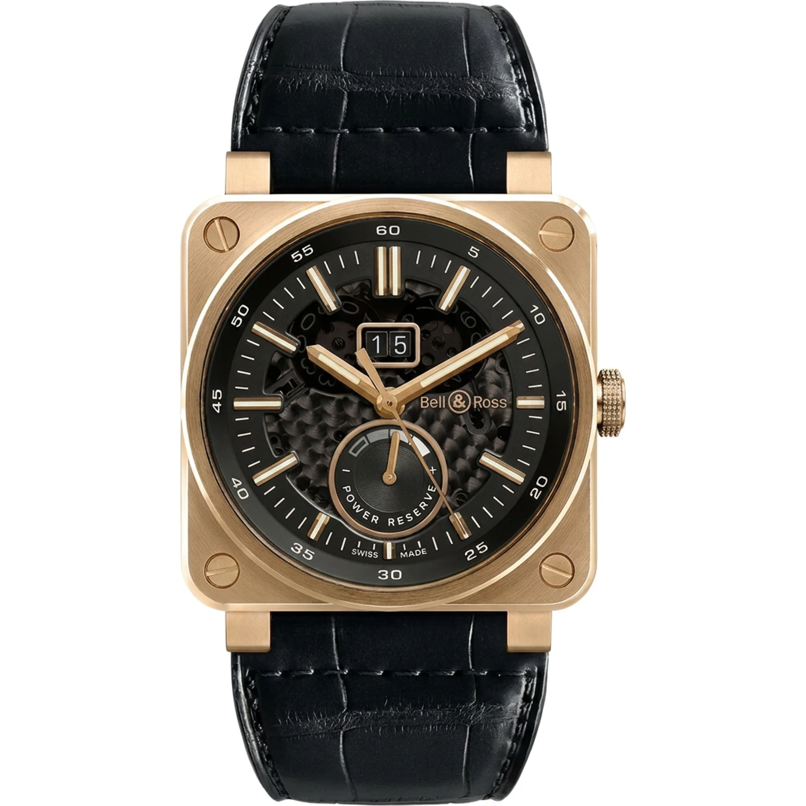 Bell & Ross BR0390-PINKGOLD-L