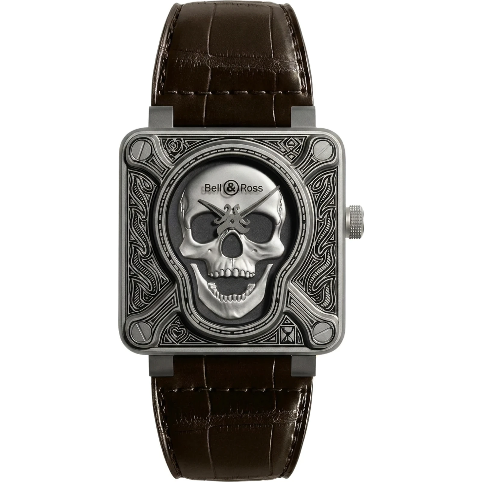 Bell & Ross BR0192-SKULL-BURN