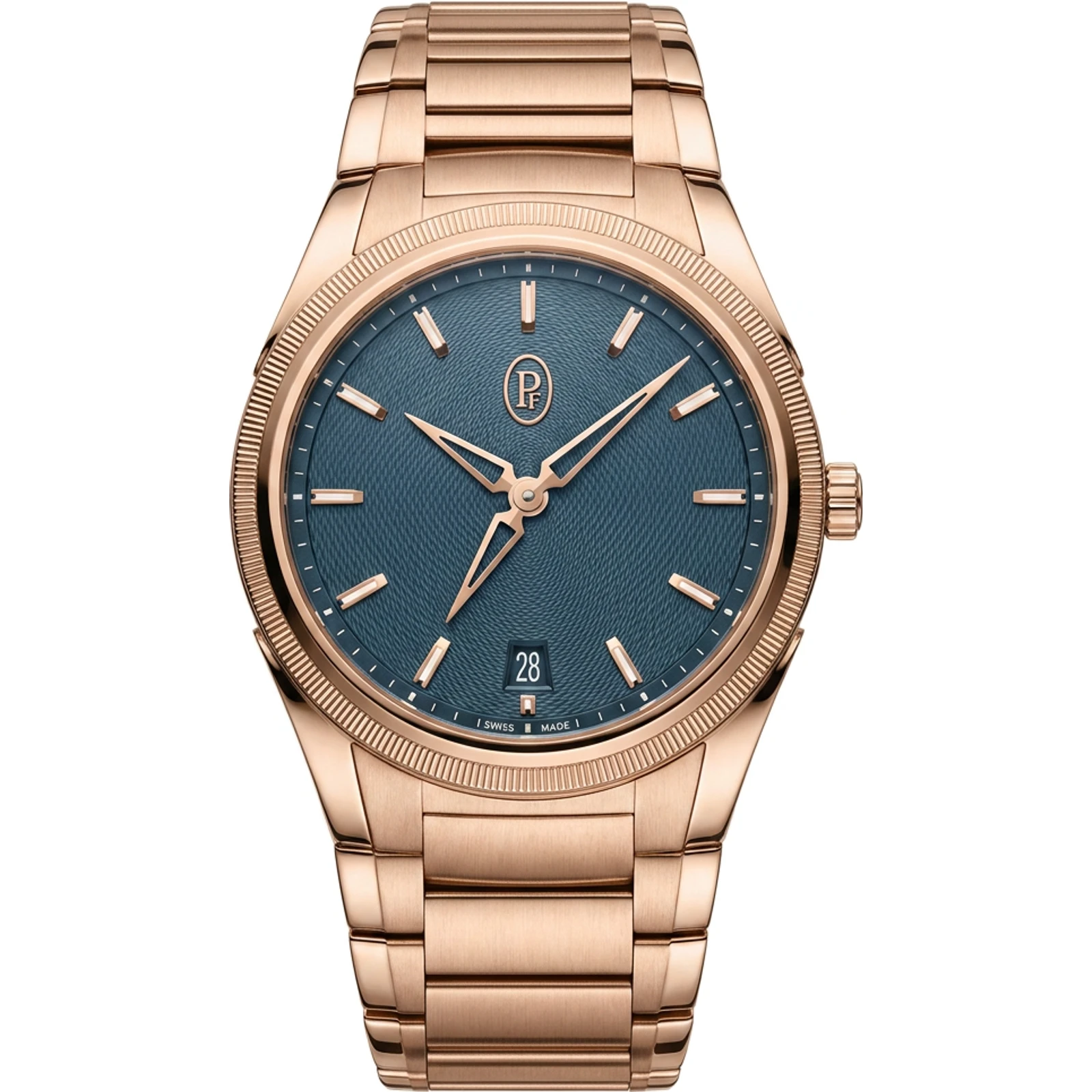 Parmigiani Fleurier Tonda PF Micro-Rotor No Date Rose Gold Agave Blue PFC914-2020023-200182
