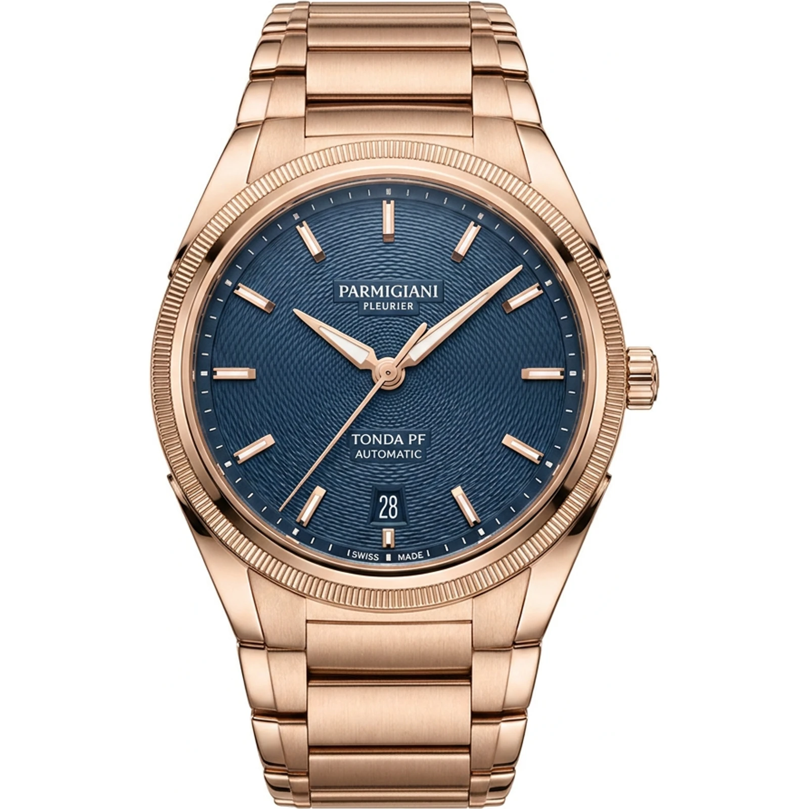Parmigiani Fleurier Tonda PF GMT Rattrapante Rose Gold Milano Blue PFC905-2020001-200182
