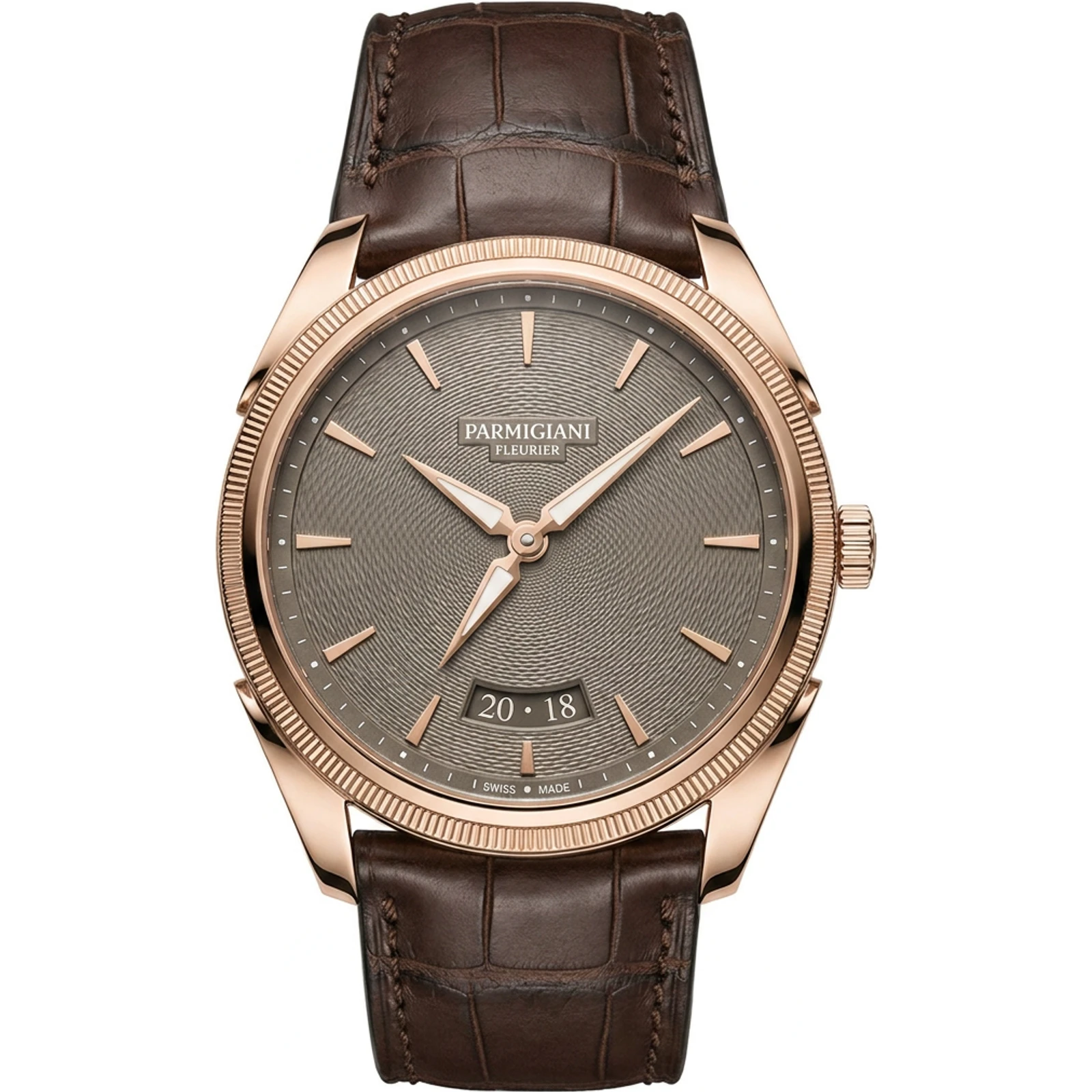 Parmigiani Fleurier Tonda PF Gregorian Annual Calendar Rose Gold Alligator PFC907-2020001-300182