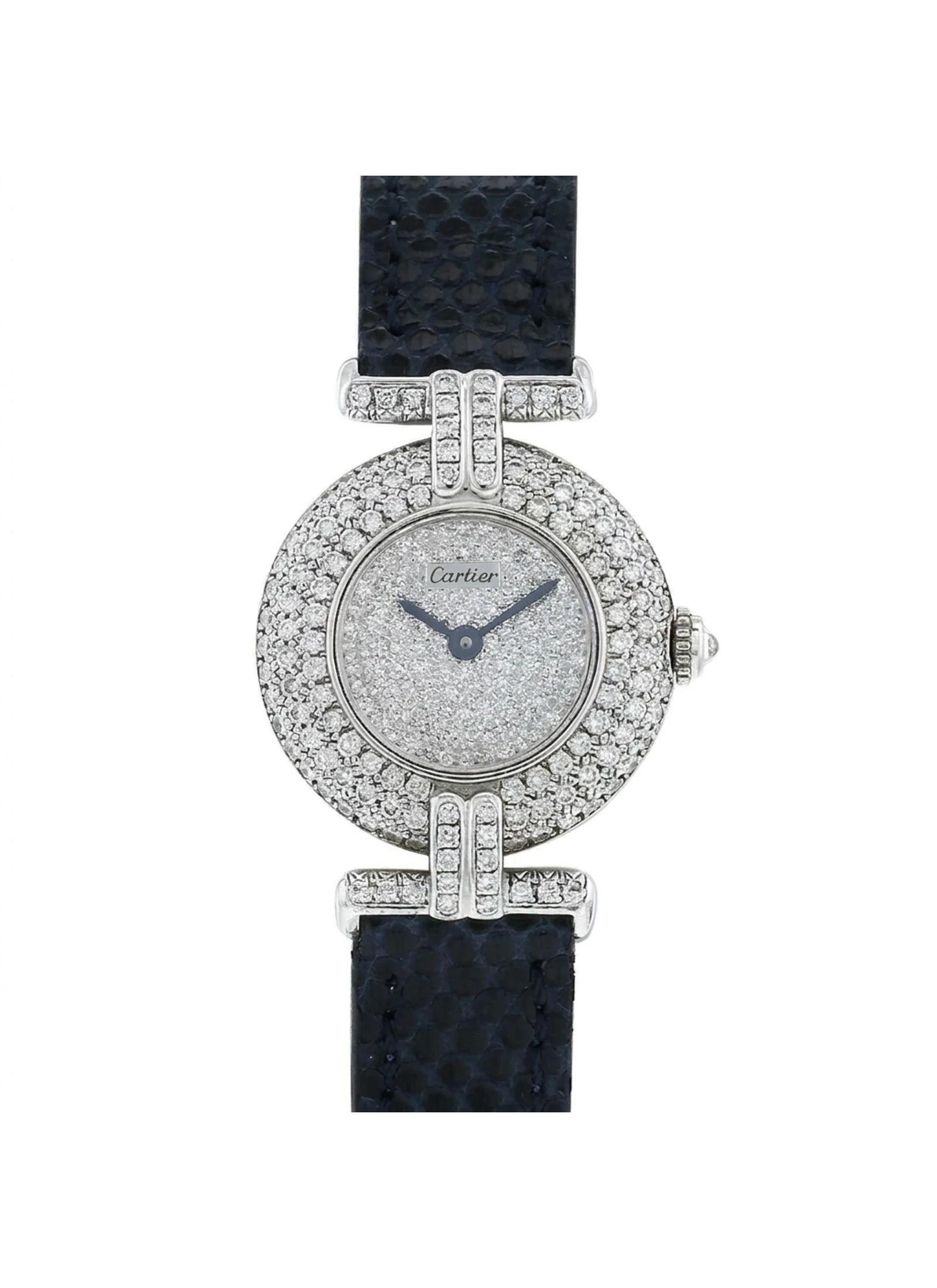 Cartier Must De Colisee .925 Sterling Silver Qrtz Lds 24mm 1903