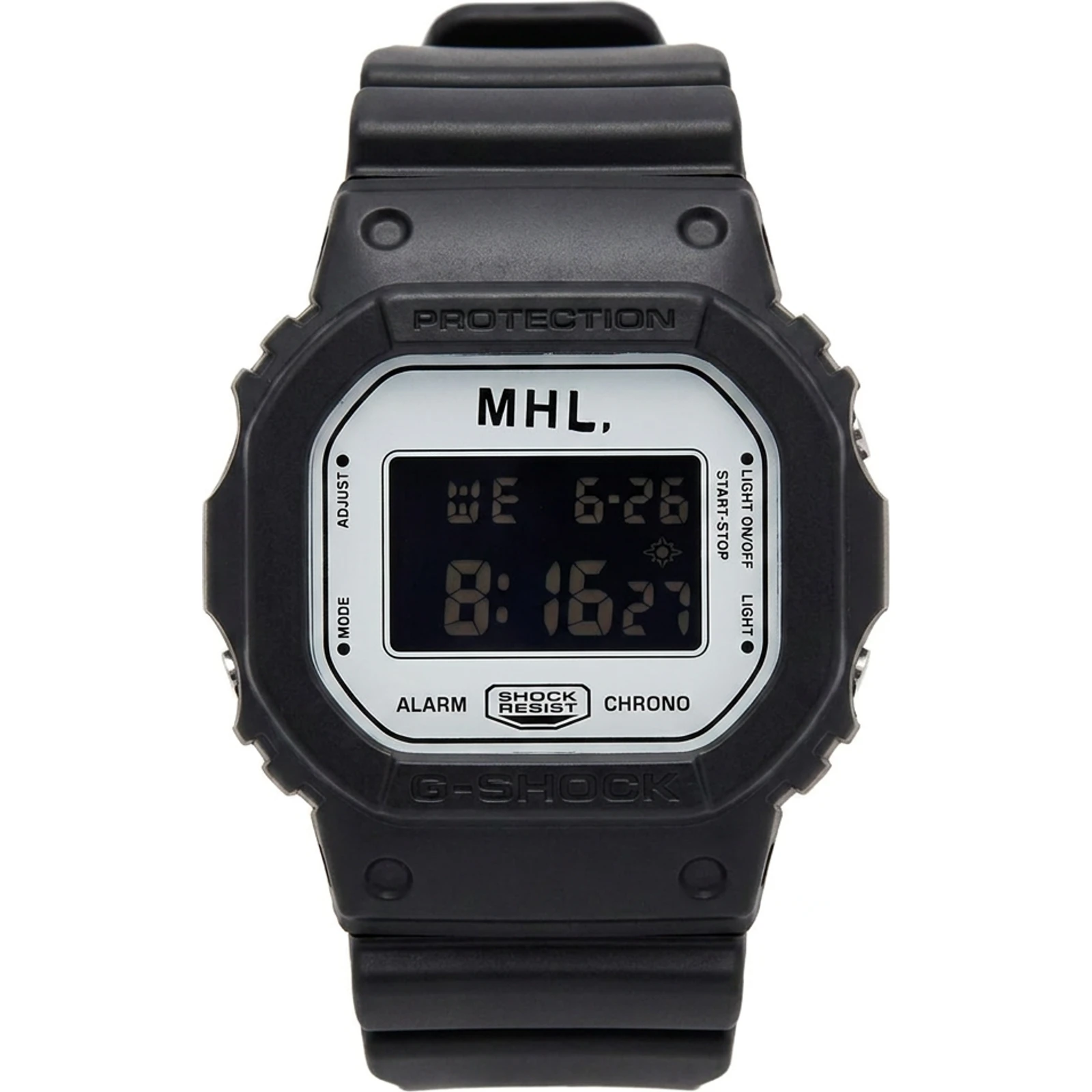 G-SHOCK DW-5600-MARGARET-HOWELL-BLACK-WHITE