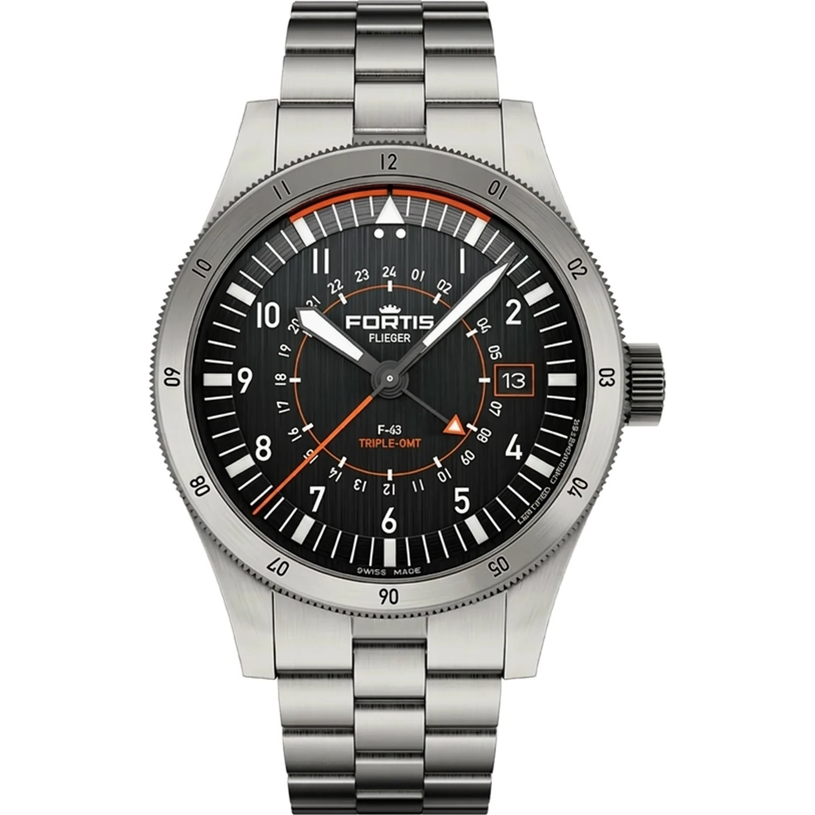 Fortis Flieger F-43 Triple-GMT
