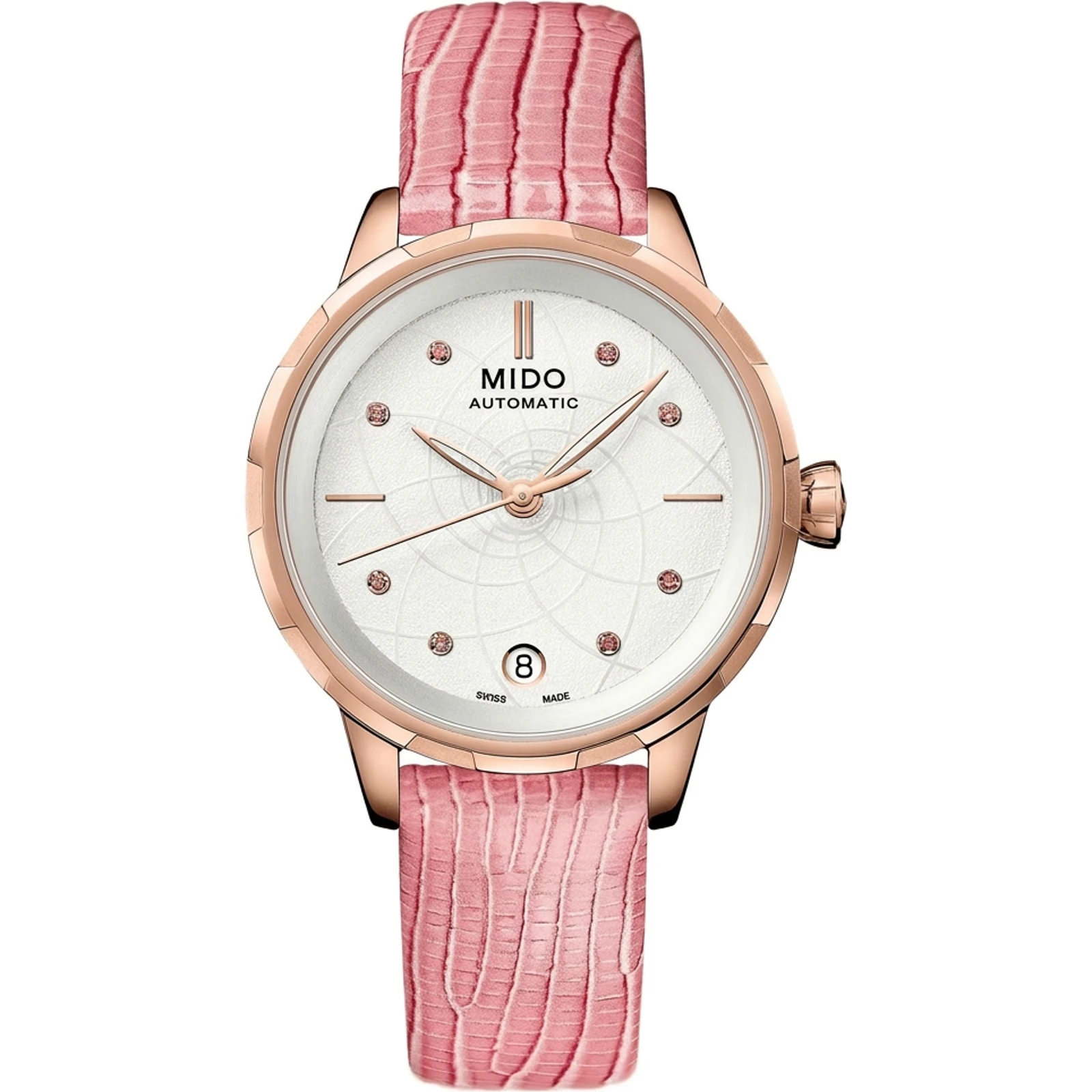 Mido Rainflower Origin Rose Gold / White - Sapphire M043.207.36.011.00