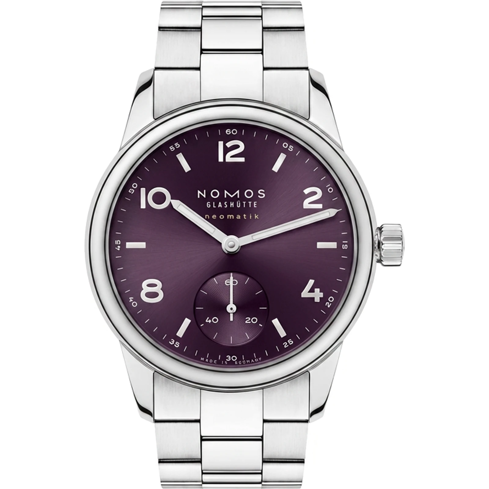 NOMOS Club Sport Neomatik 34 Purple / Open Case Back 757