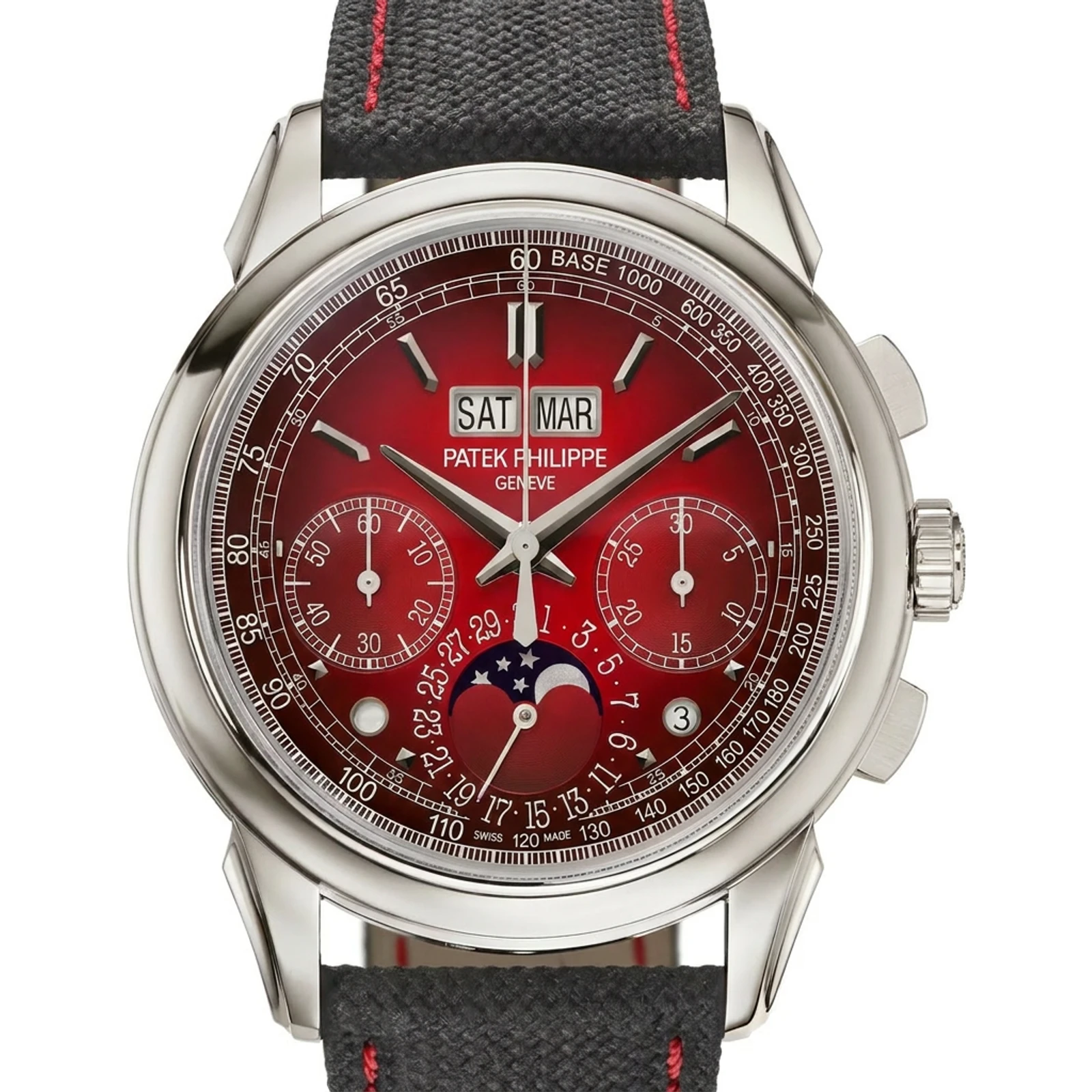Patek Philippe Perpetual Calendar Chronograph 5270 Platinum / Red 5270P-017
