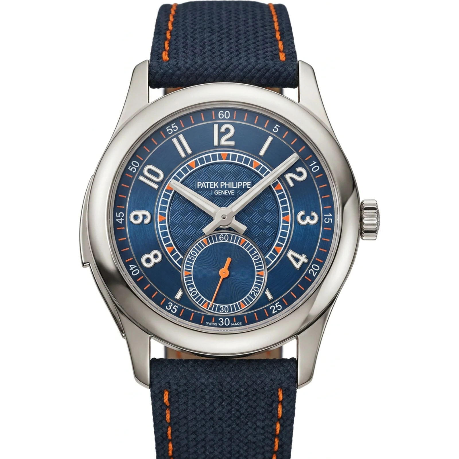 Patek Philippe Minute Repeater White Gold / Navy Blue Carbon 7047G-001