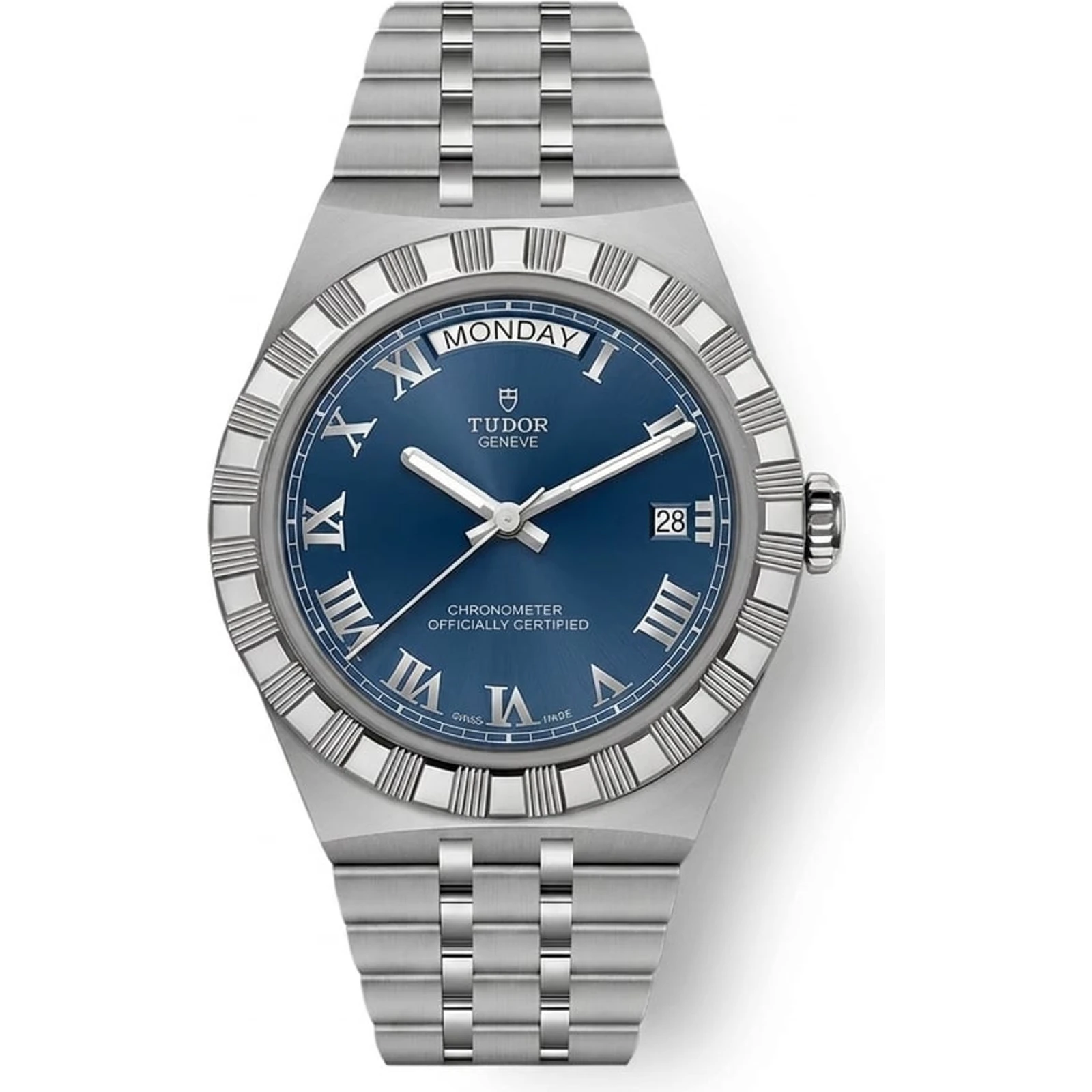 Tudor Royal Day-Date 40 Stainless Steel / Blue - Roman M2840D1A0-0002