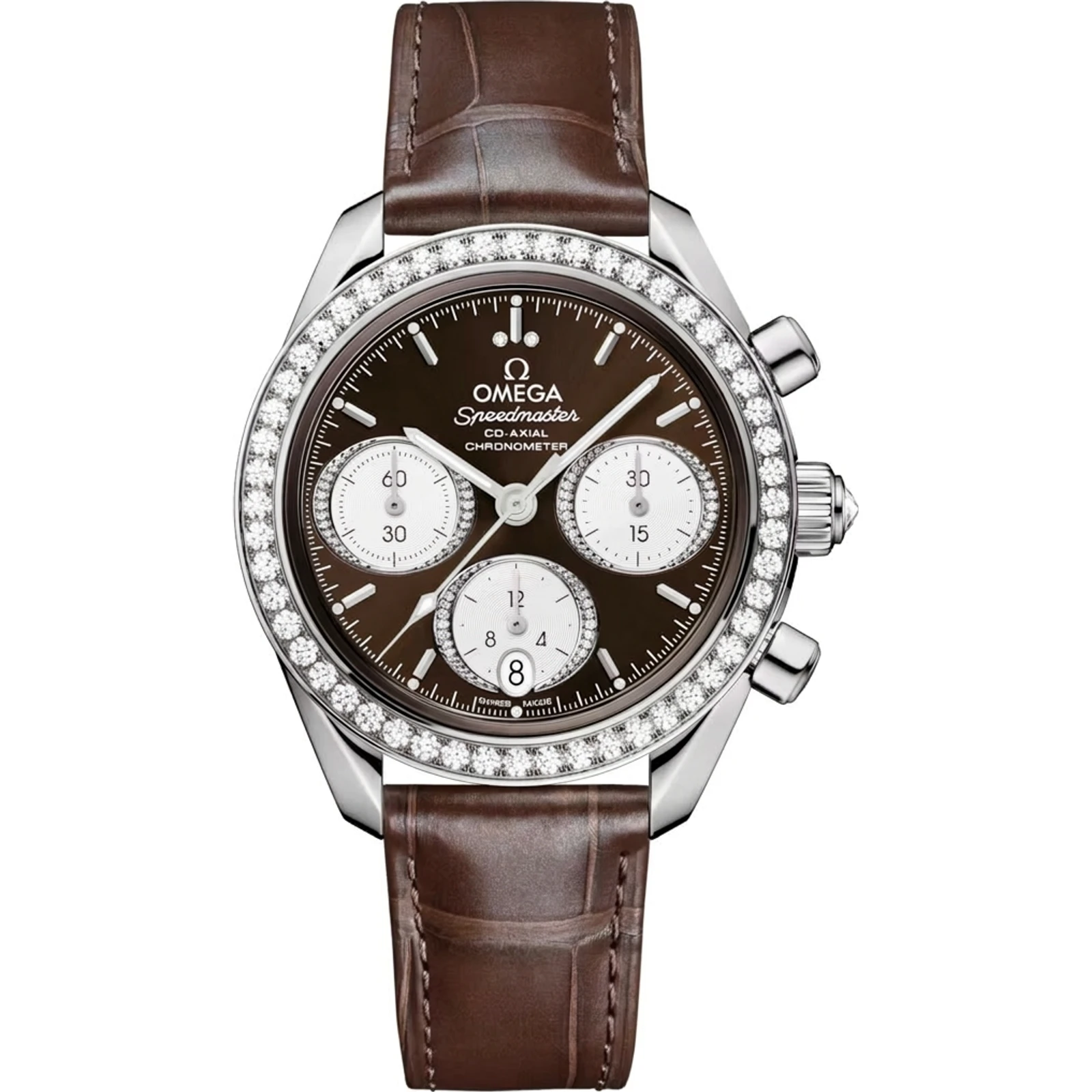 Omega Speedmaster 38 38 mm Steel on Alligator 324.18.38.50.63.001