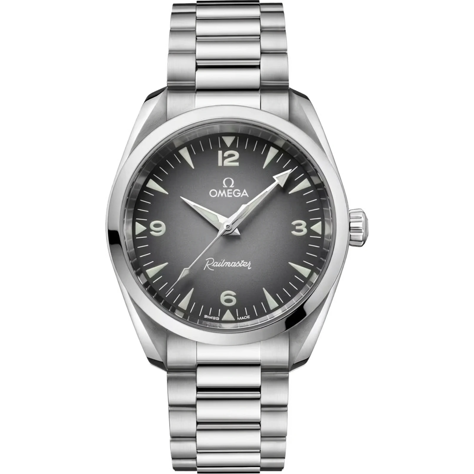 Omega Seamaster Railmaster 38 mm Grey Gradient Dial 235.10.38.20.06.001