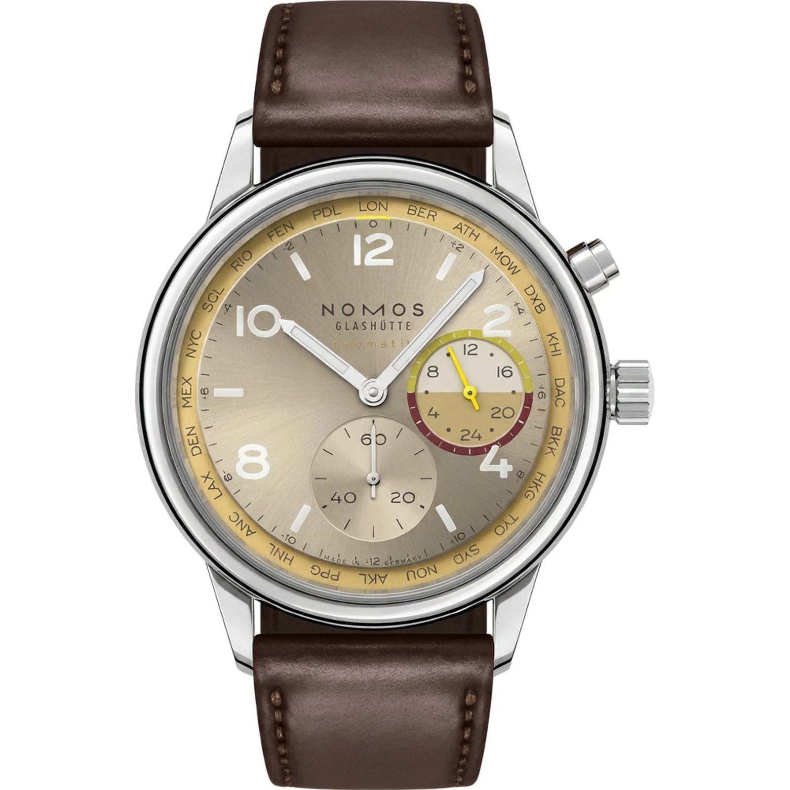 NOMOS Club Sport neomatik Worldtimer Reverie 790.S11