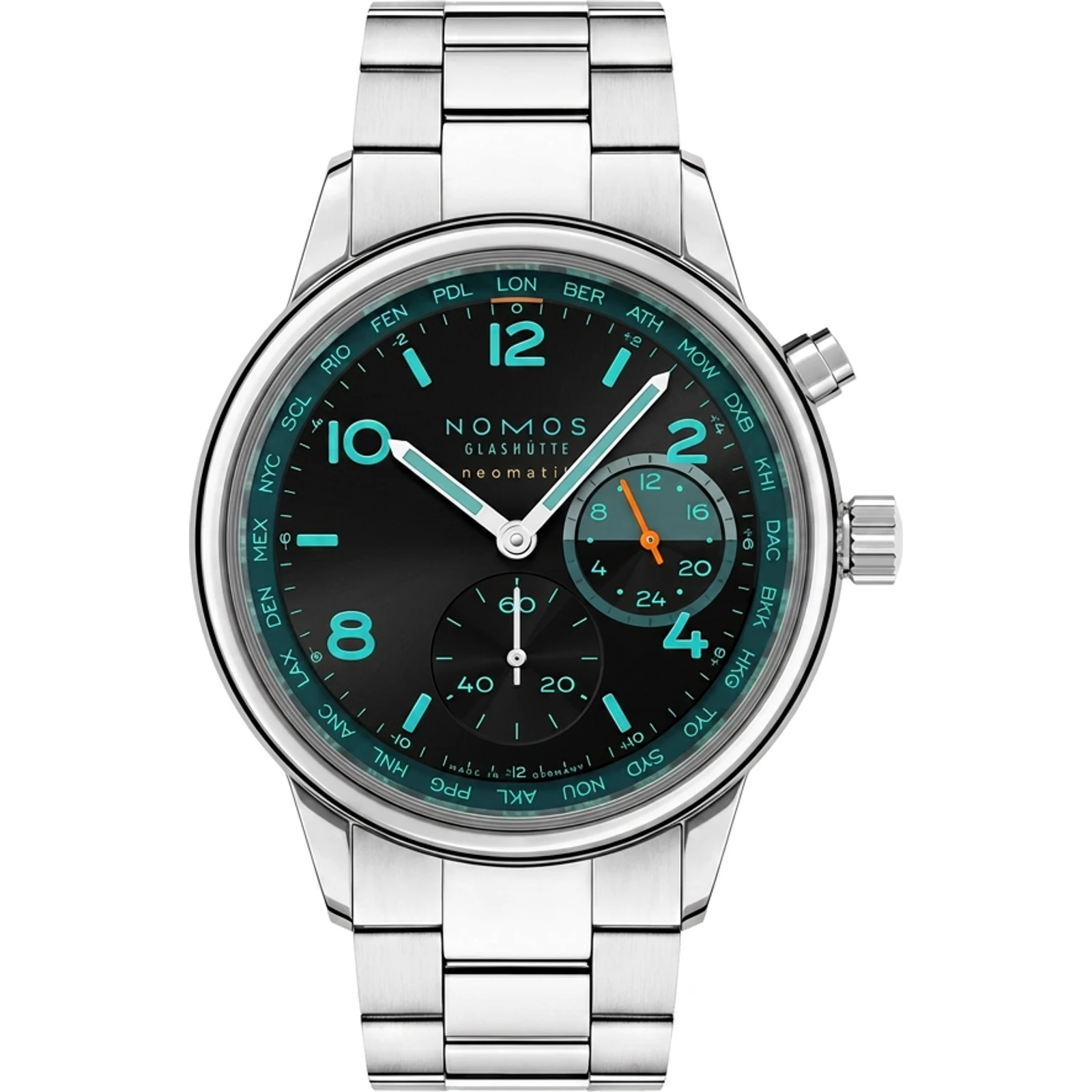 NOMOS Club Sport neomatik Worldtimer Trace 790.S7