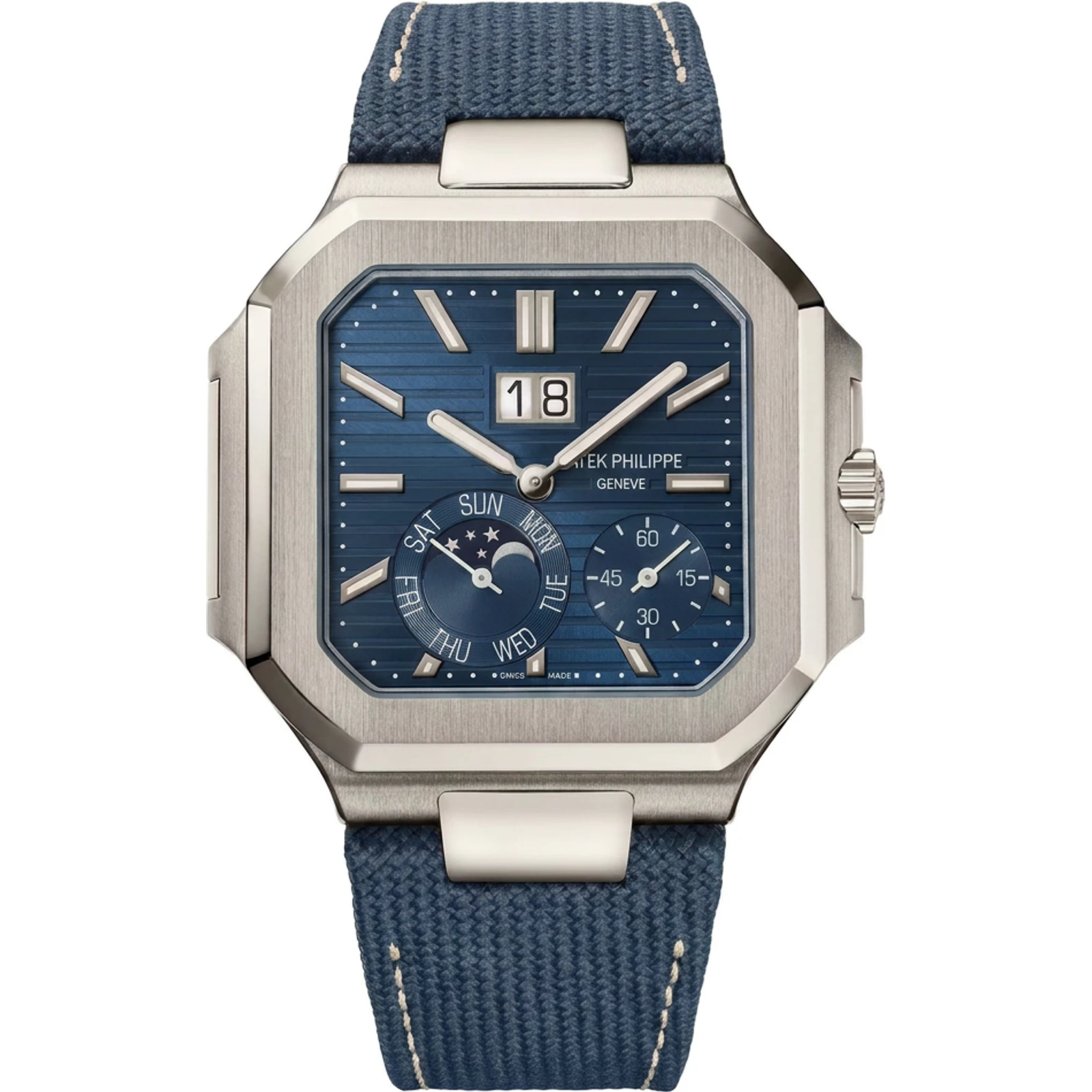 Patek Philippe Cubitus Grand Date Day Moon Phases 5822P-001