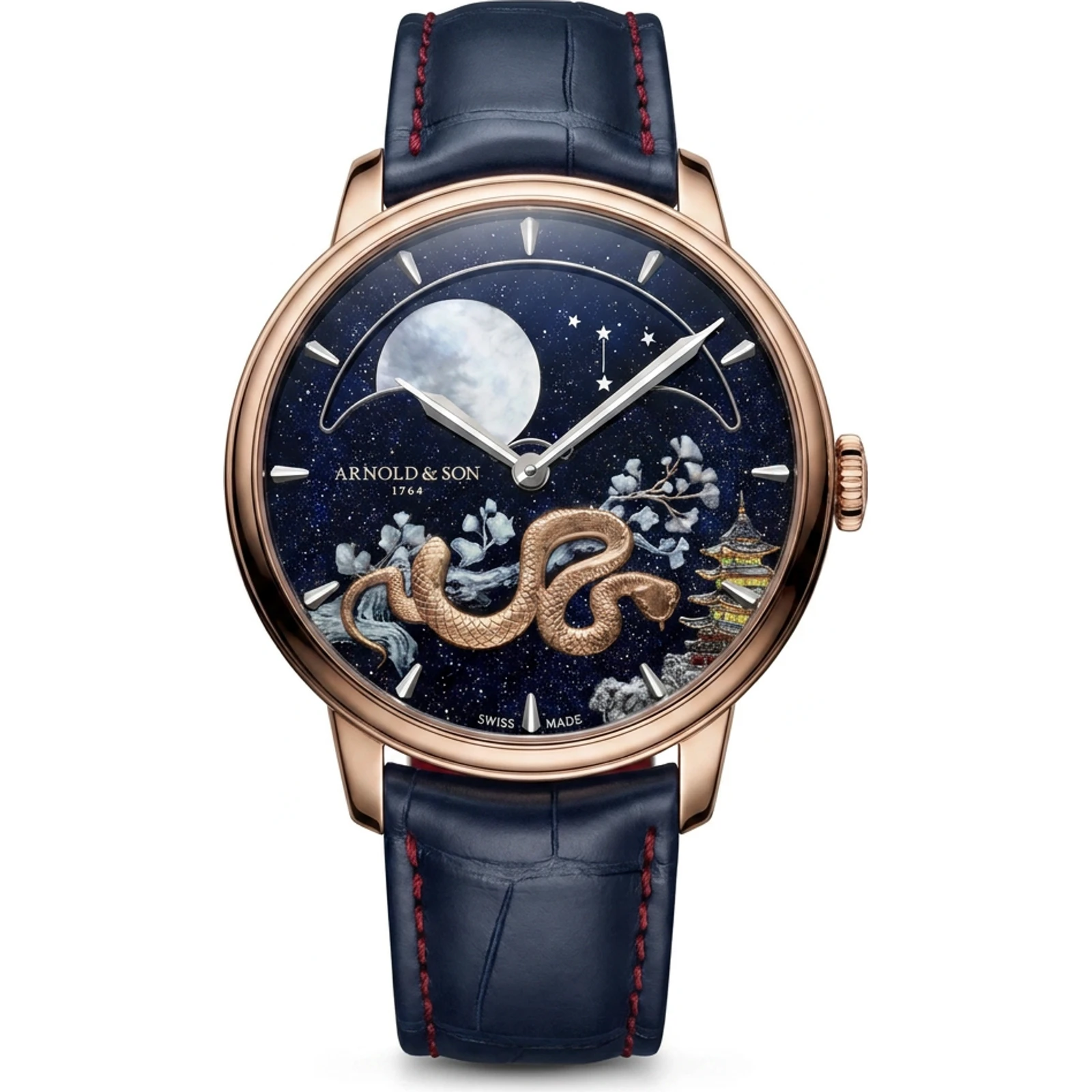 Arnold & Son Perpetual Moon 41.5 Red Gold Year of the Snake 1GBLR.Z09A.C264A
