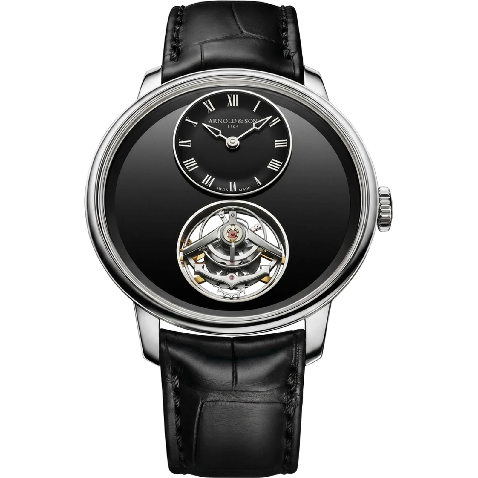 Arnold & Son Ultrathin Tourbillon Platinum Onyx 1UTBX.Z03A.C1375C