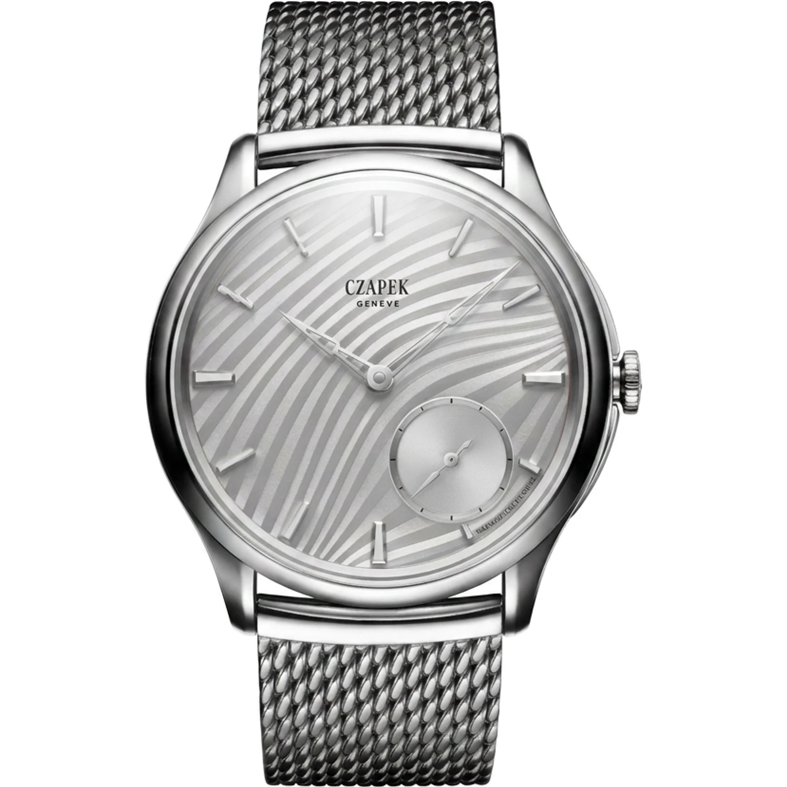 Czapek Promenade Plisse Pearl White