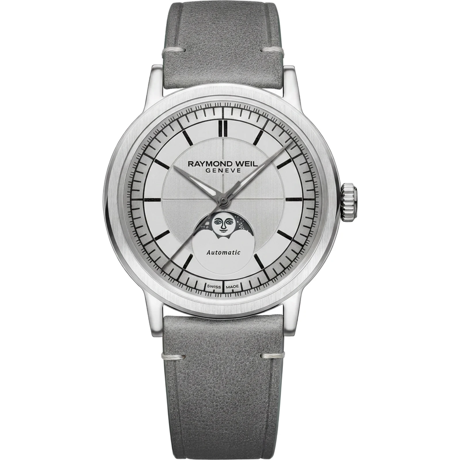 Raymond Weil Millesime Moonphase Silver 2945-STC-65001