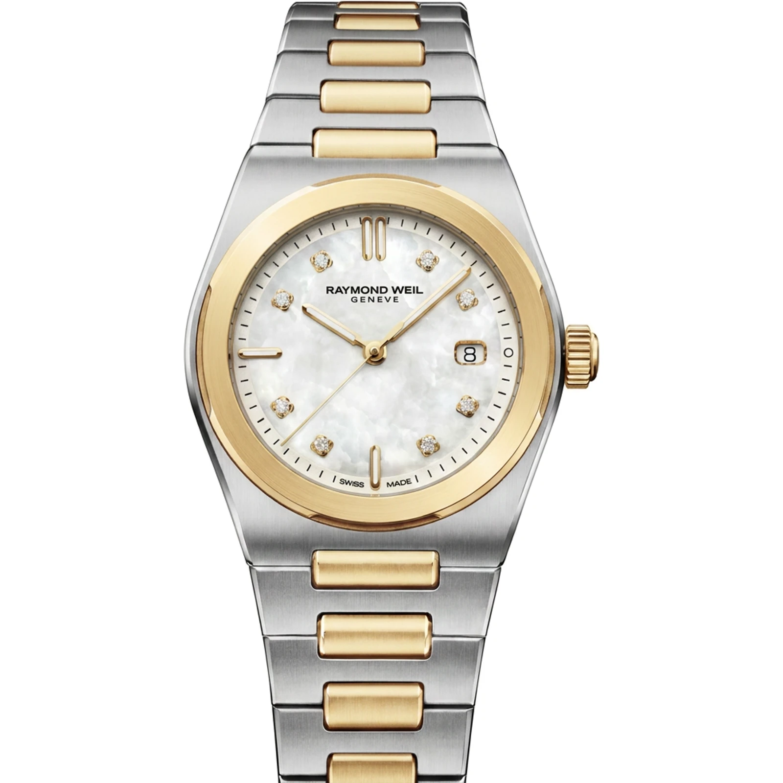 Raymond Weil A.R.T. Date 30 Mother-of-Pearl Two-Tone 1250-STP-97081