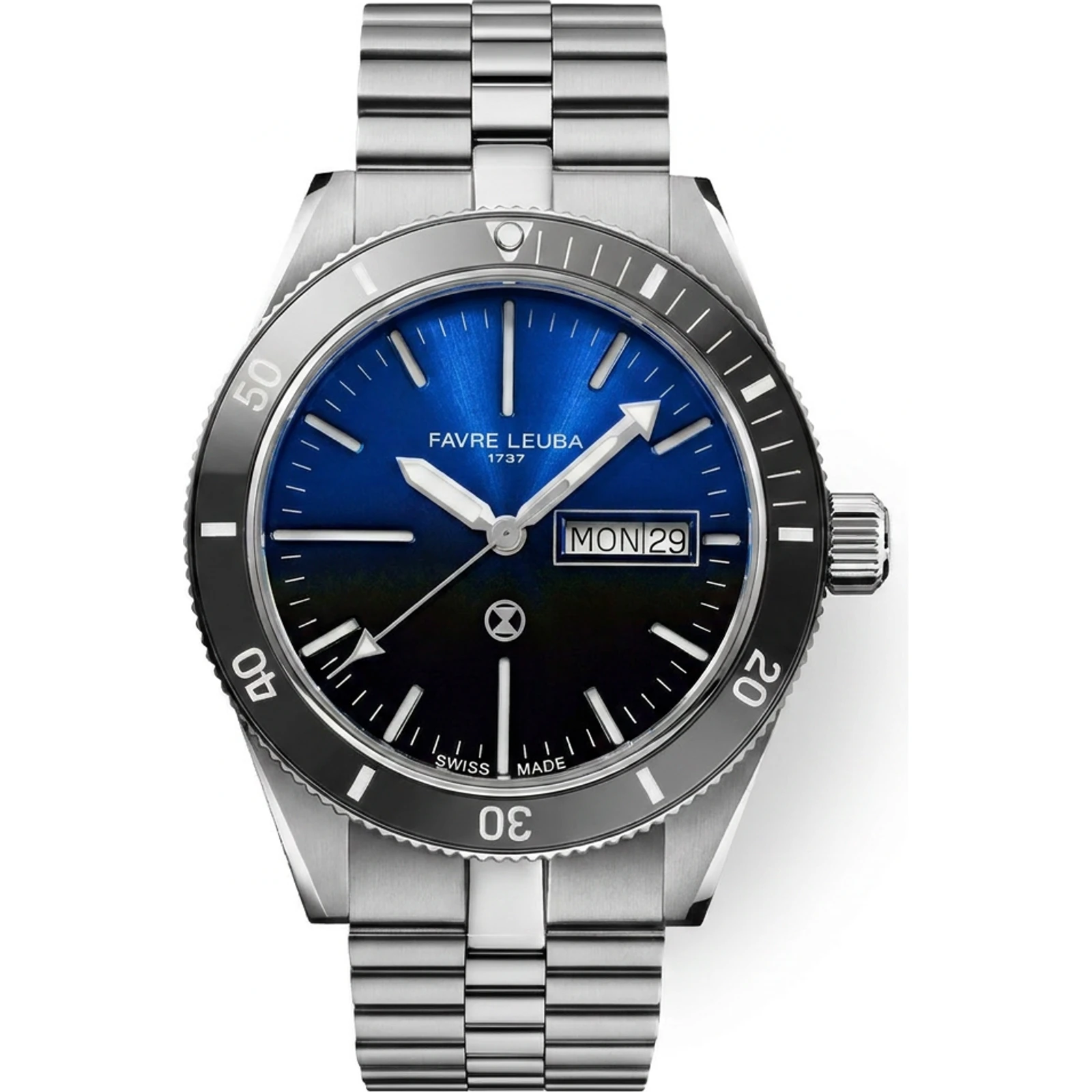 Favre Leuba Deep Raider Day Date Blue 00.20311.110.02.200