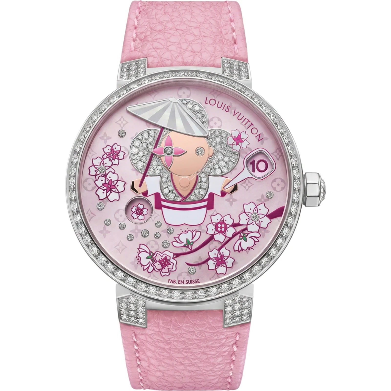 Louis Vuitton Tambour Slim Vivienne Jumping Hours