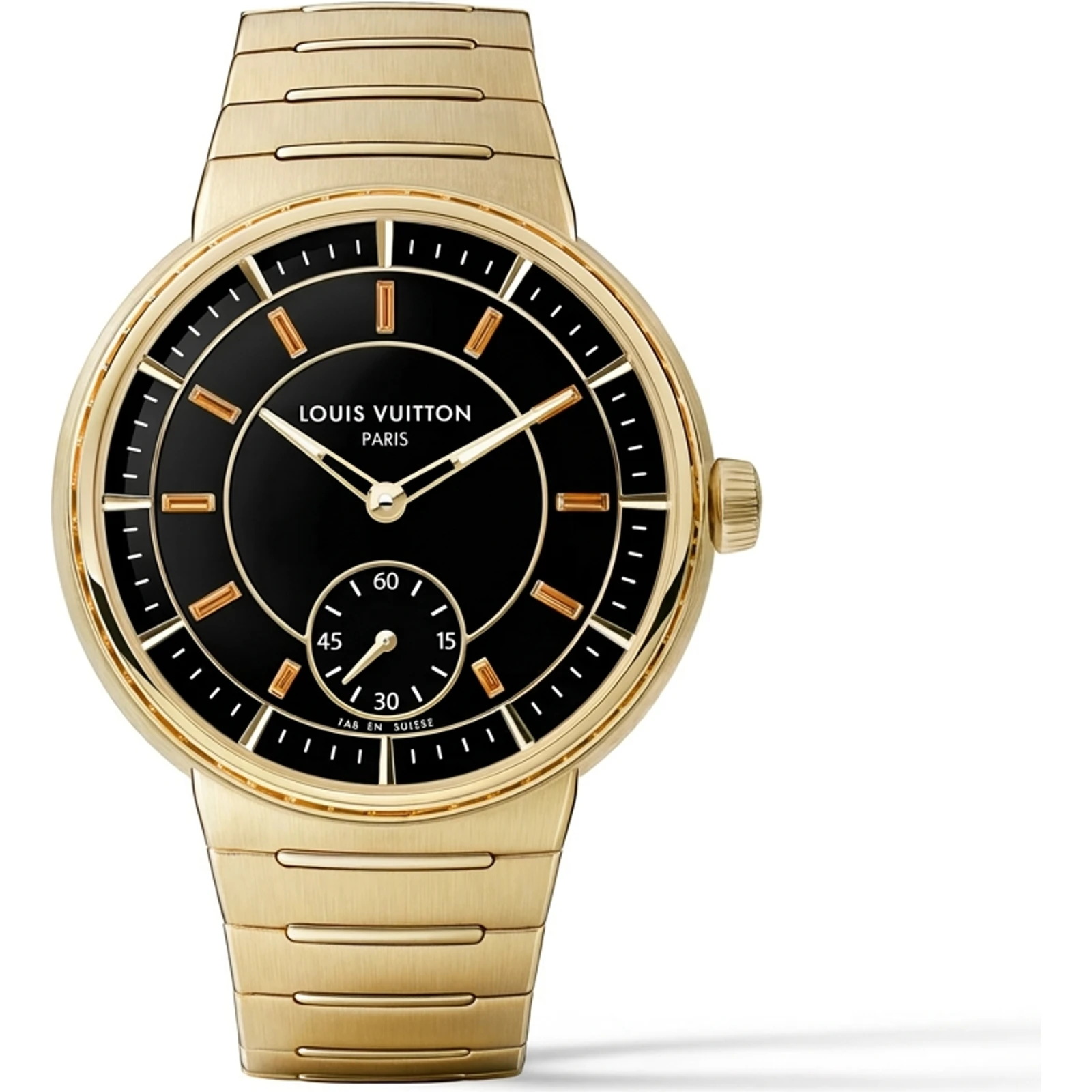 Louis Vuitton Tambour Yellow Gold Onyx W1YG20