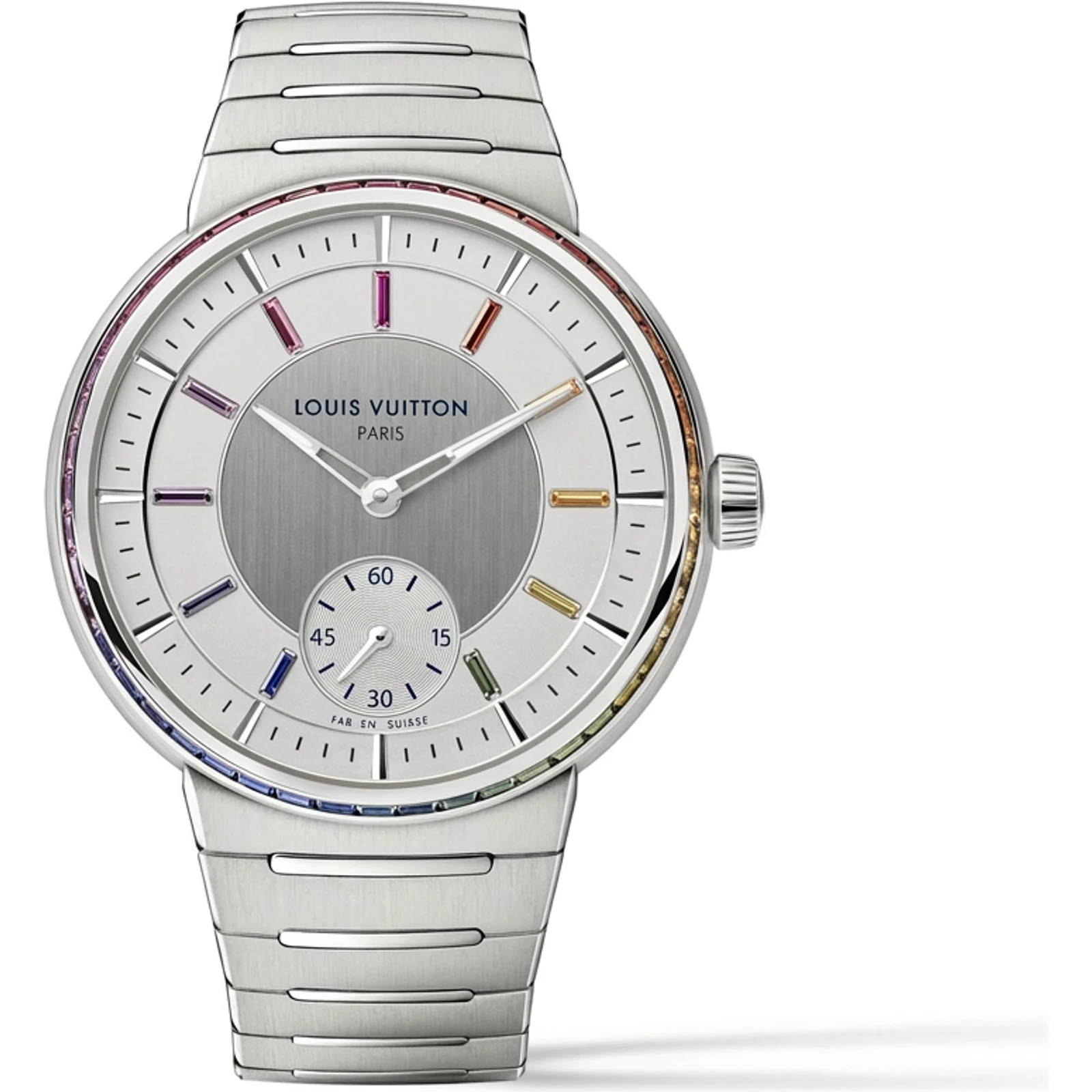 Louis Vuitton Tambour Platinum Rainbow W1PT10