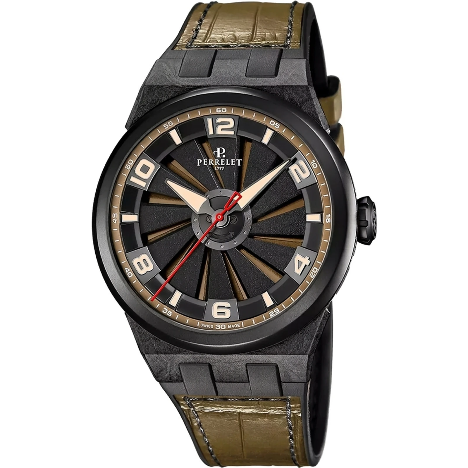 Perrelet Turbine Carbon Khaki A4065/8
