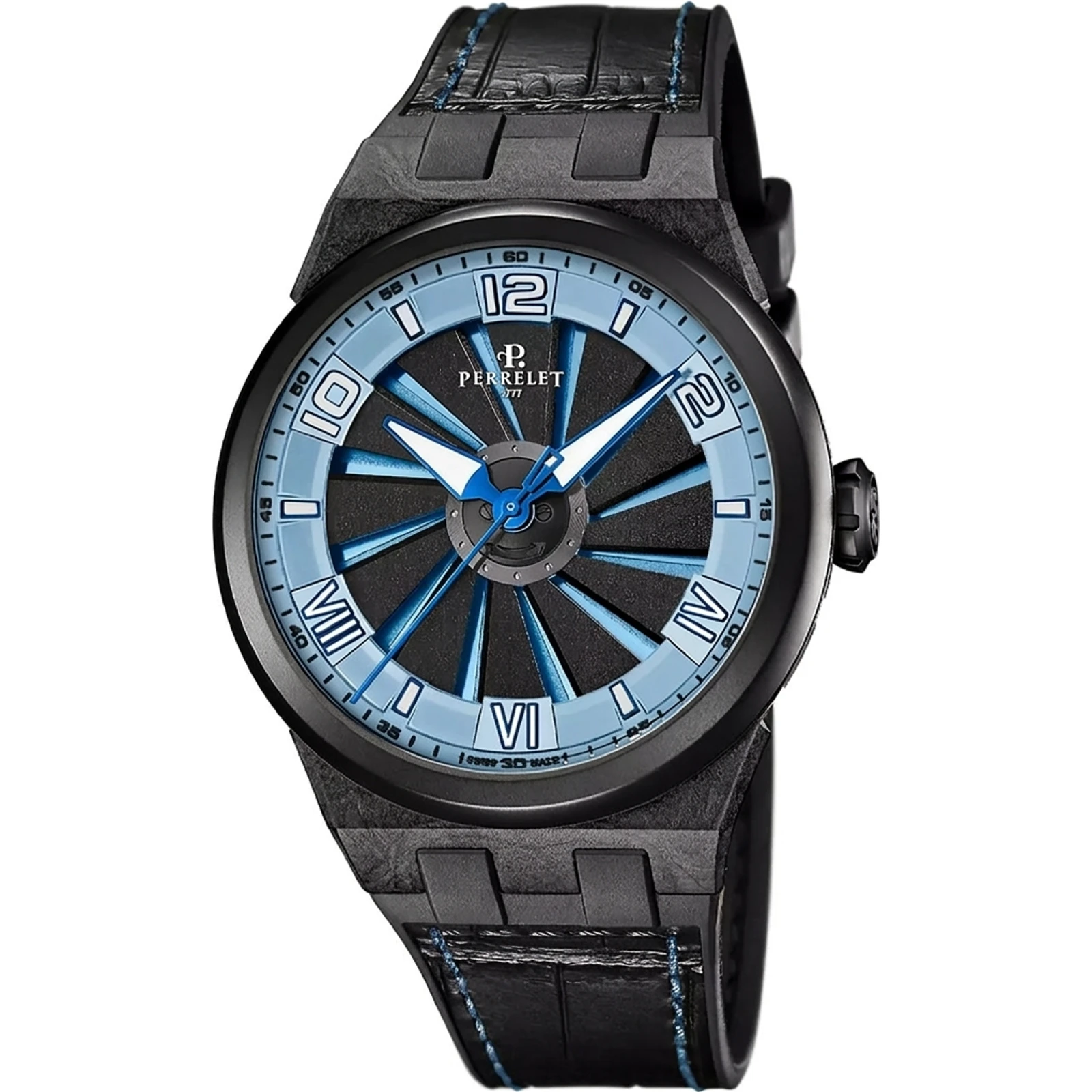 Perrelet Turbine Carbon Ice Blue A4065/5