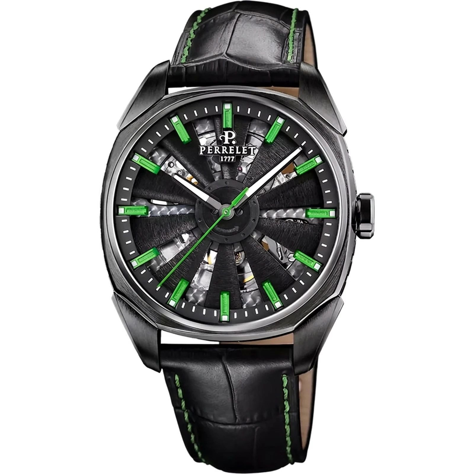 Perrelet Turbine Urban Skeleton Grass Green A1062/1