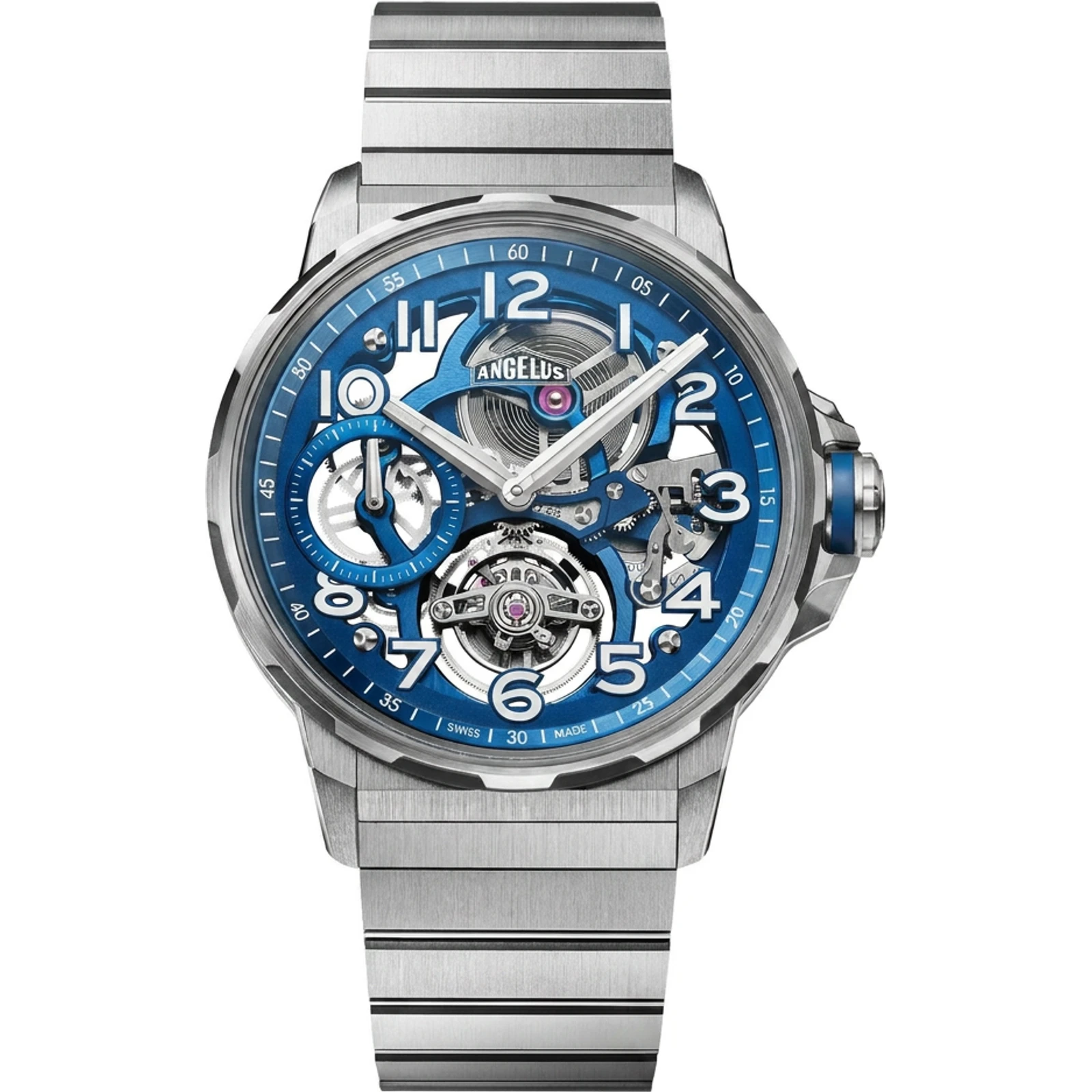 Angelus Flying Tourbillon Titanium Blue 0TSZF.U01A.M009T