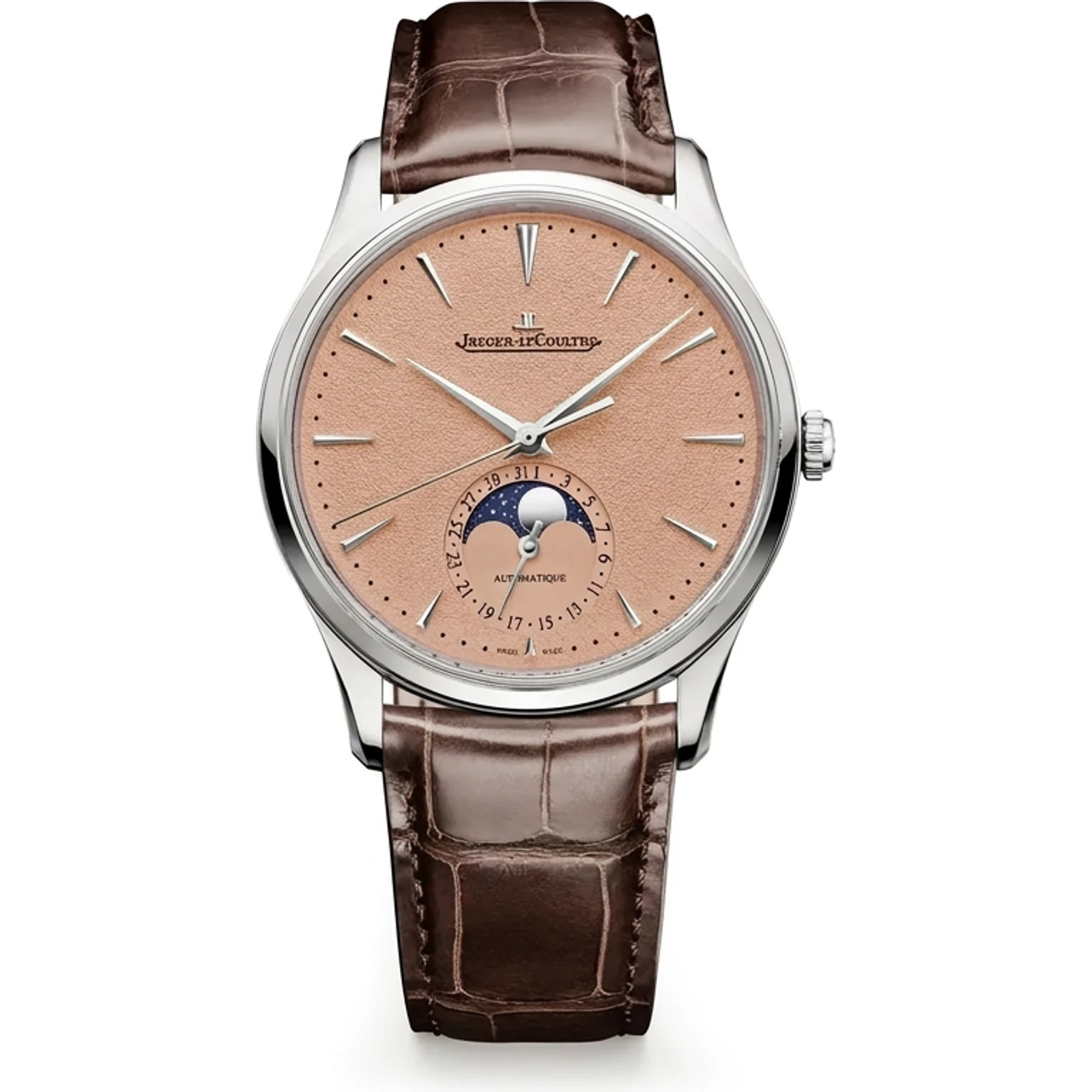 Jaeger-LeCoultre Stainless Steel Master Ultra Thin Moon Man Watch Q1368460