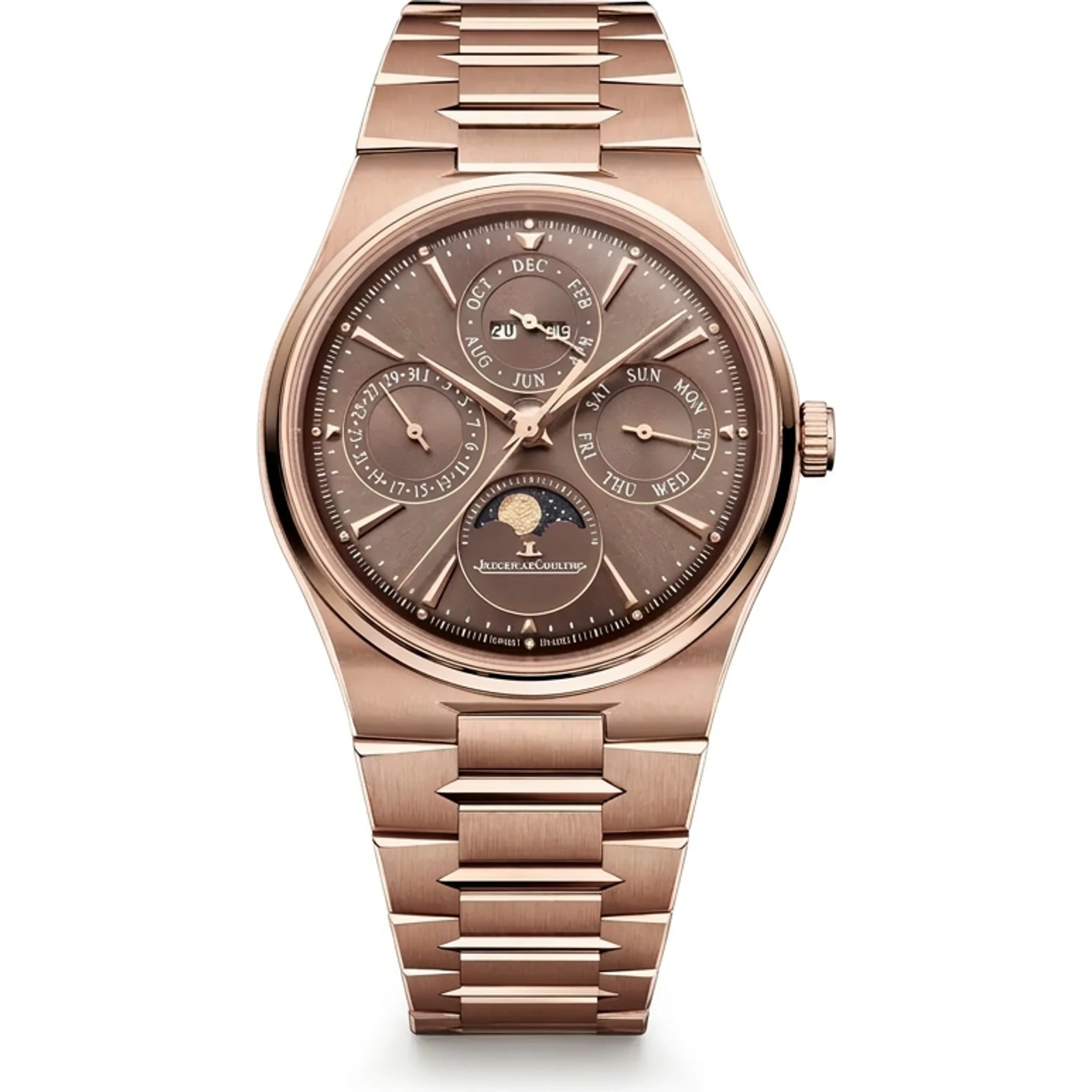 Jaeger-LeCoultre Pink Gold Master Control Chronometre Perpetual Calendar Man Watch Q417216J