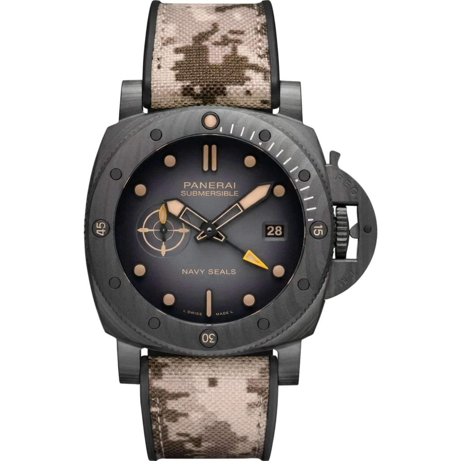 Panerai Submersible QuarantaQuattro GMT Navy SEALs Carbotech PAM01513