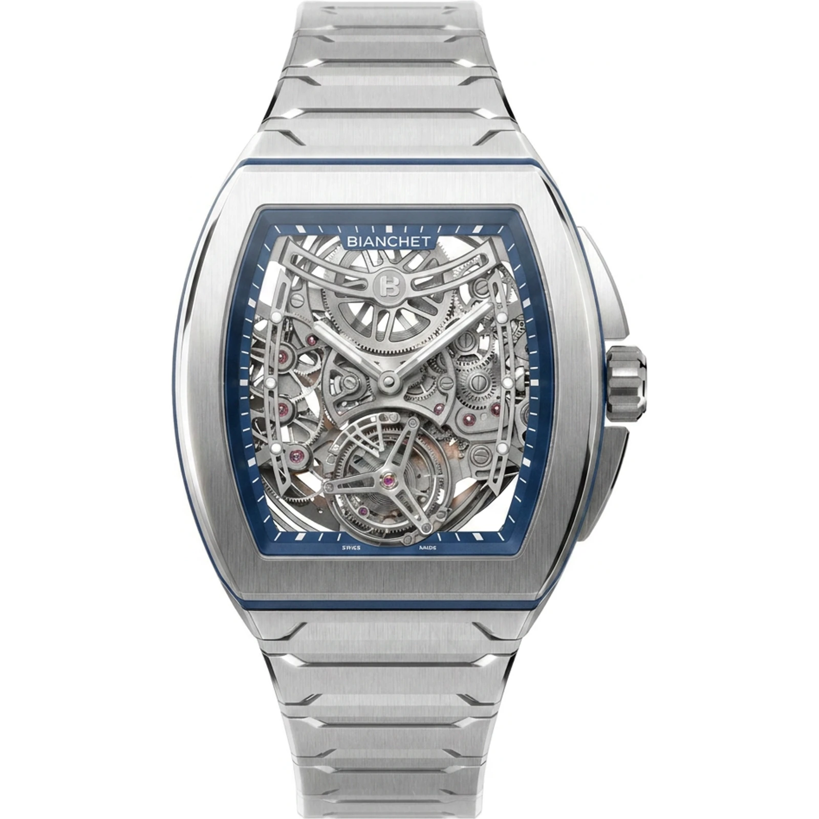 Bianchet UltraFino Titanium Skeleton Blue UFFTSKTNBL