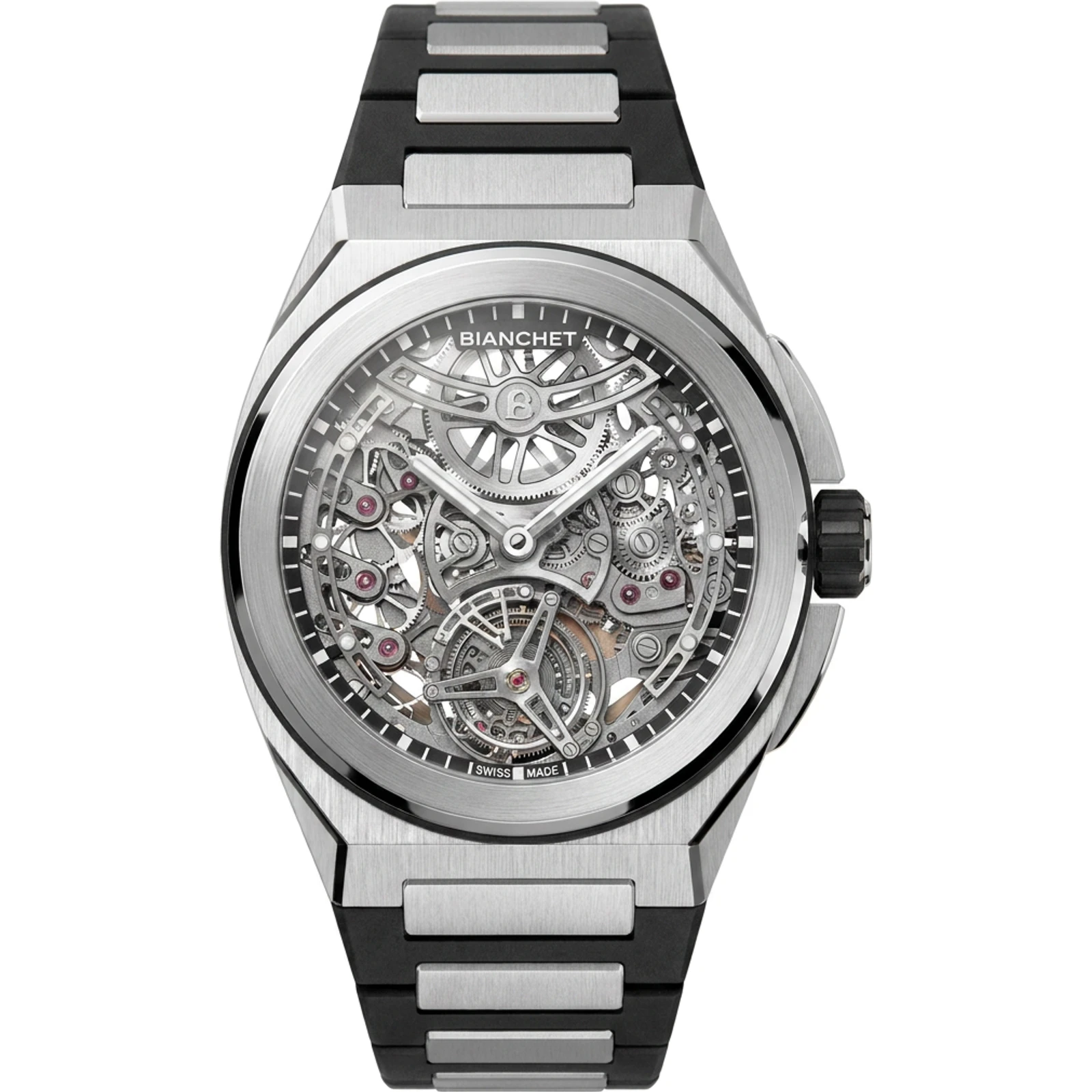 Bianchet Rotondo UltraFino Titanium Skeleton Black RDUFFTSKTNBK
