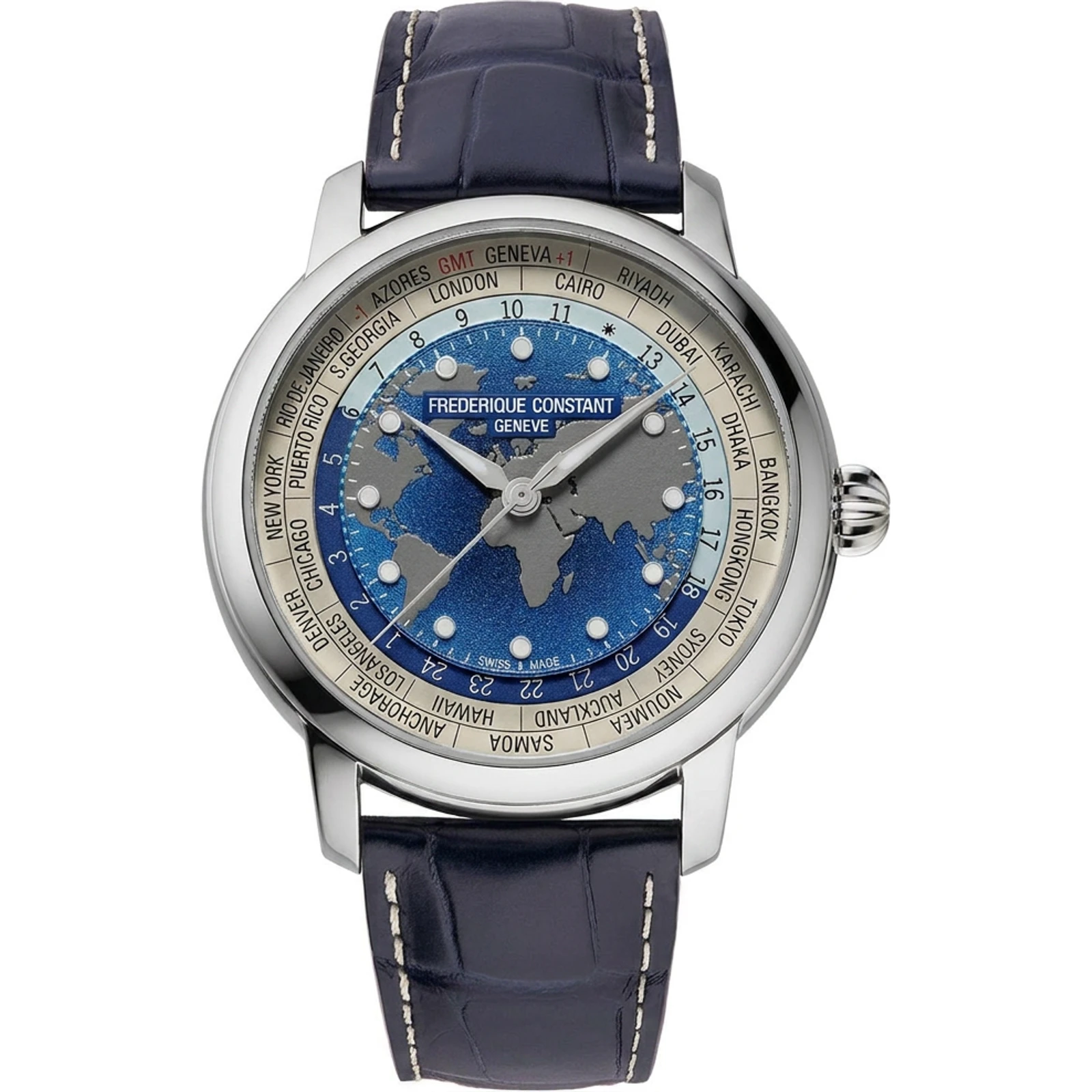 Frédérique Constant Classic Worldtimer Manufacture FC-719BLW3H6