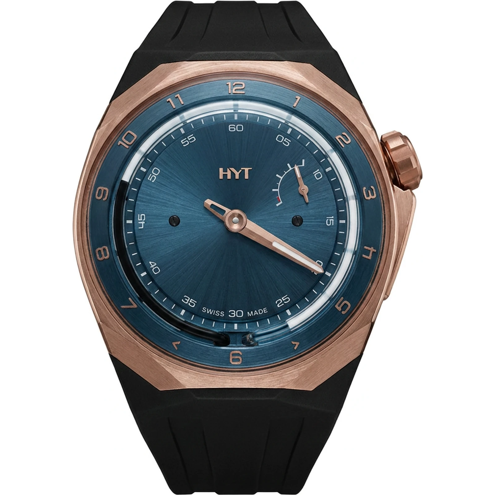 HYT T1 Series 5N Gold Titanium Deep Blue — H03208-A