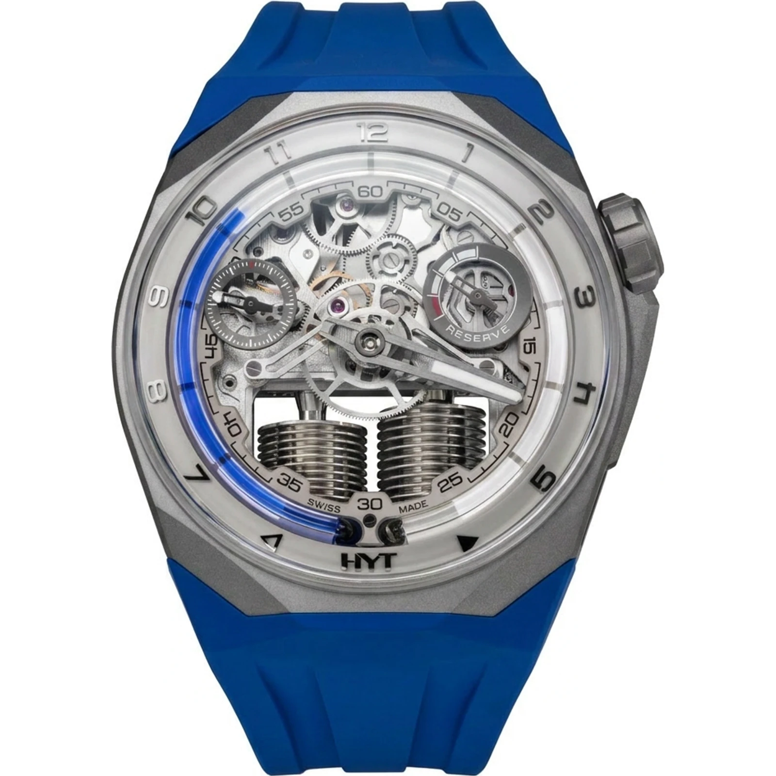 HYT S1 Beadblasted Titanium Blue — H03519-A