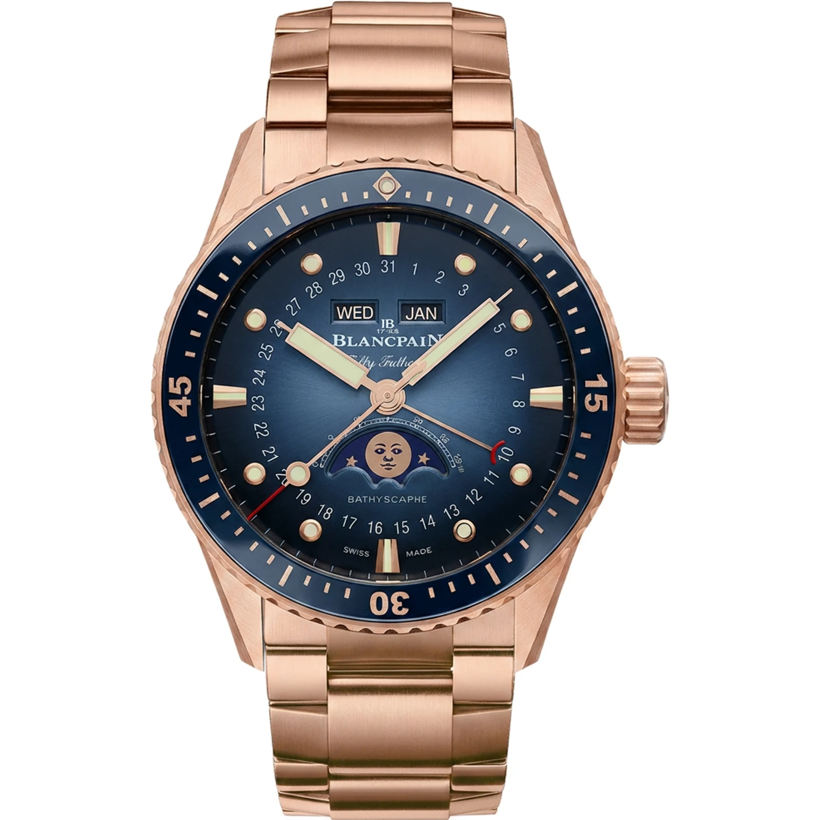 Blancpain Bathyscaphe Quantième Complet Phases de Lune 5054 3640 76S