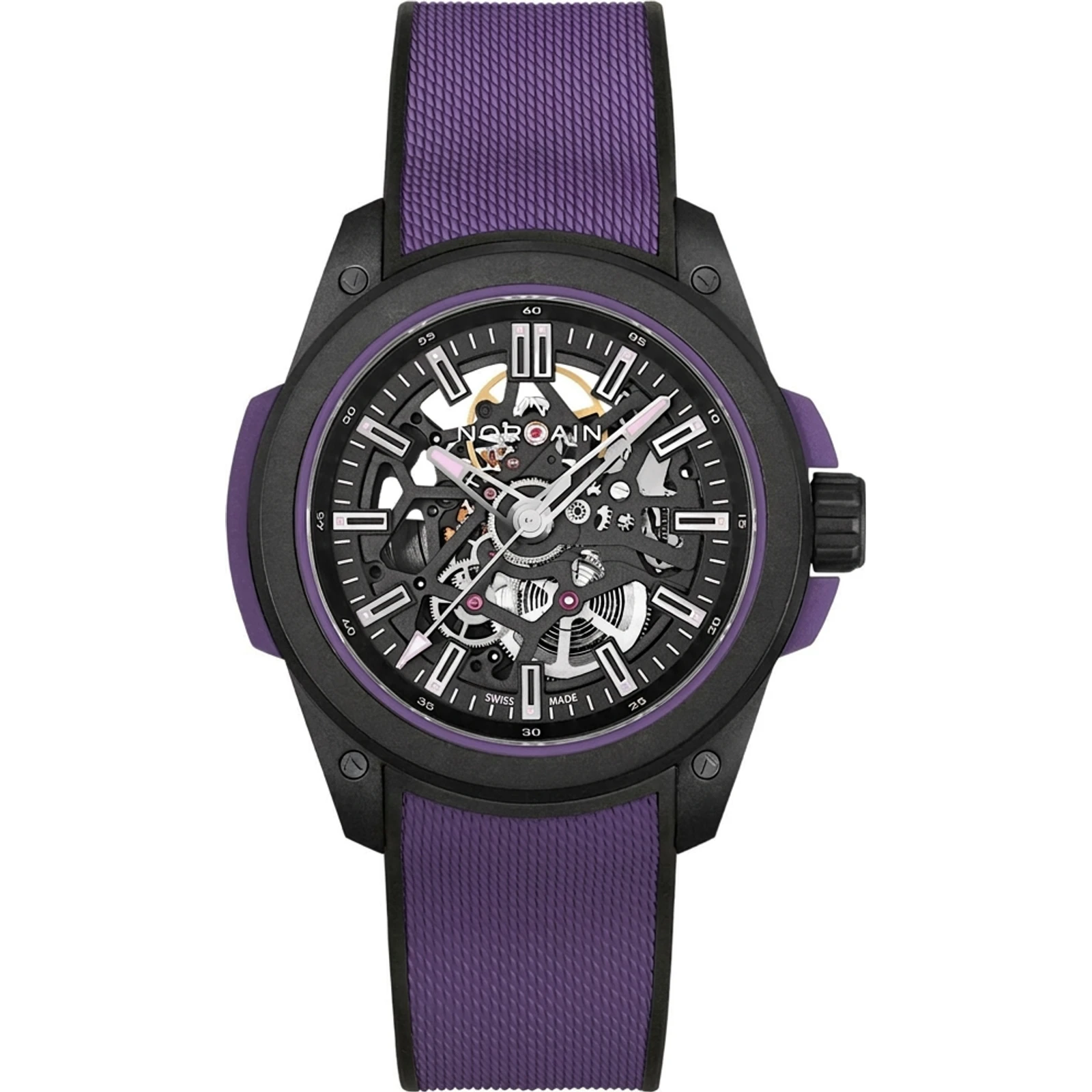 NORQAIN Wild ONE Skeleton 42 Purple Limited Edition — N3000.07Q26.B23.R01