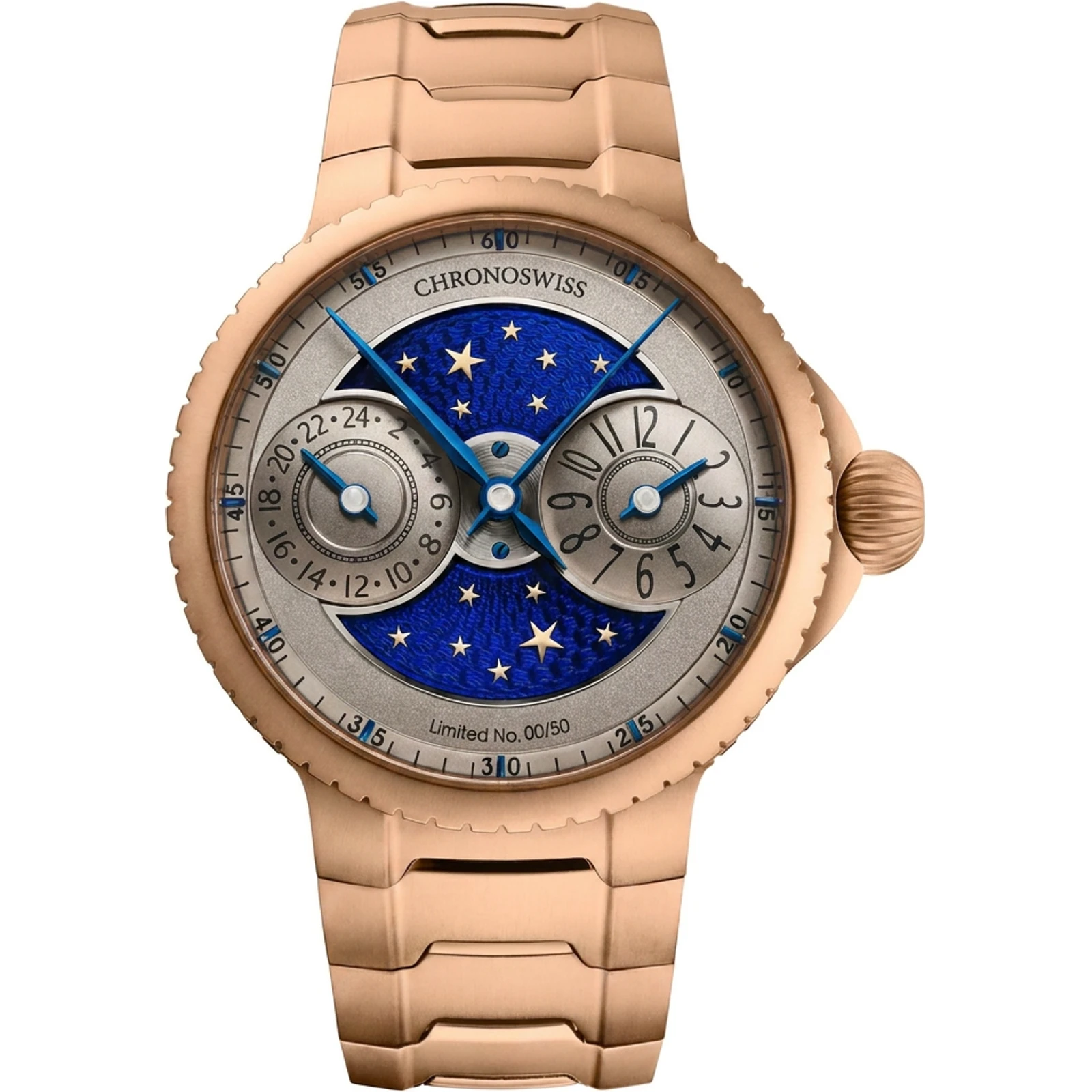 Chronoswiss Pulse GMT Enamel Sky Gold CH-4221REM-GRBL