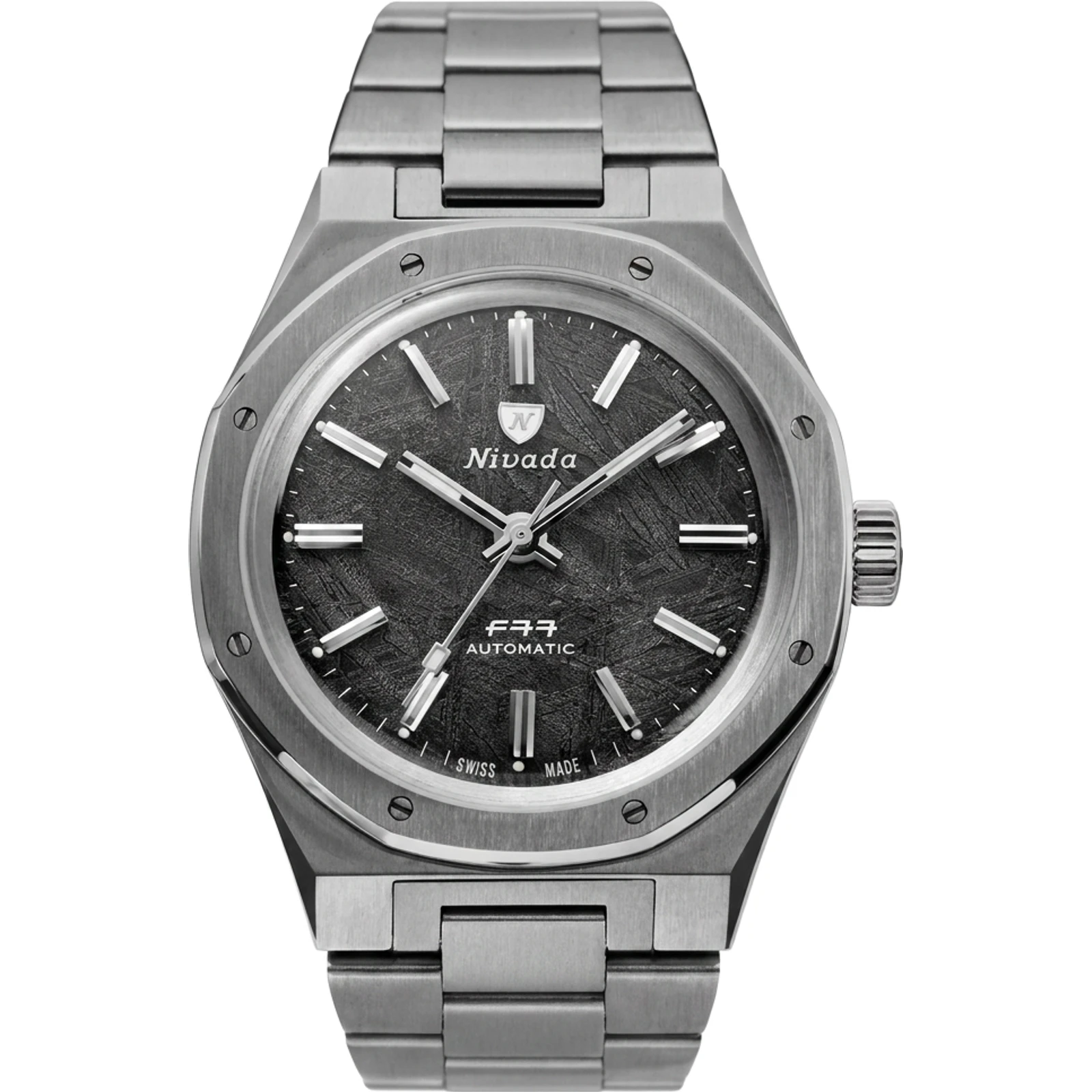 Nivada Grenchen F77 Titanium Meteorite — 68008A77