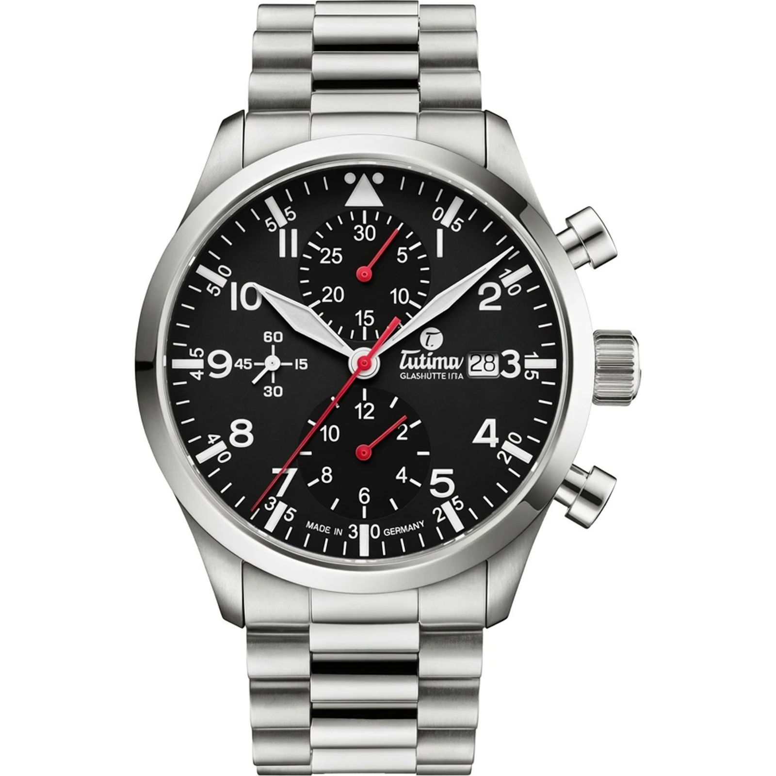 Tutima Glashütte Flieger Legacy T5 Chronograph Black — 6405-02