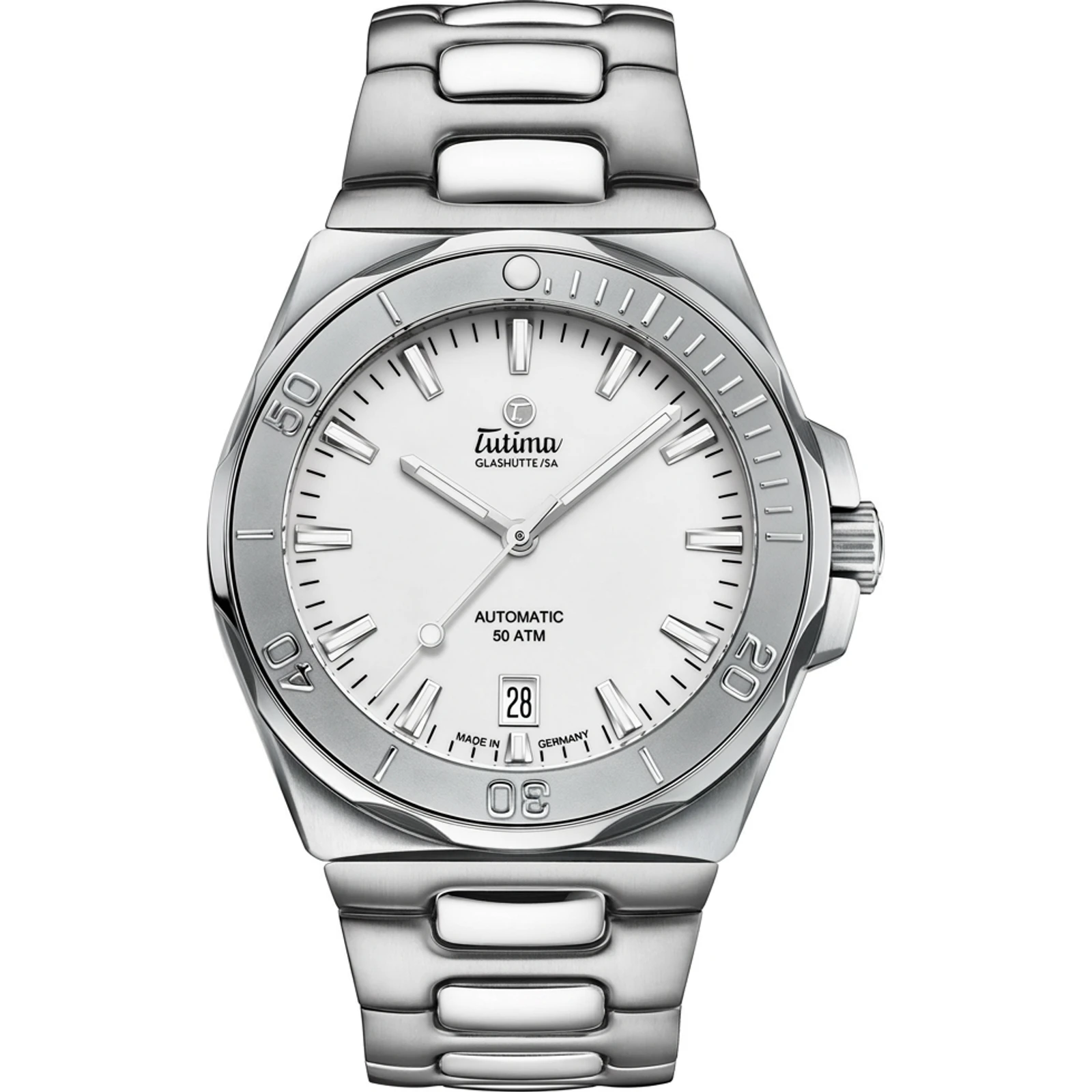 Tutima Glashütte M2 Seven Seas S 40 White — 6156-10