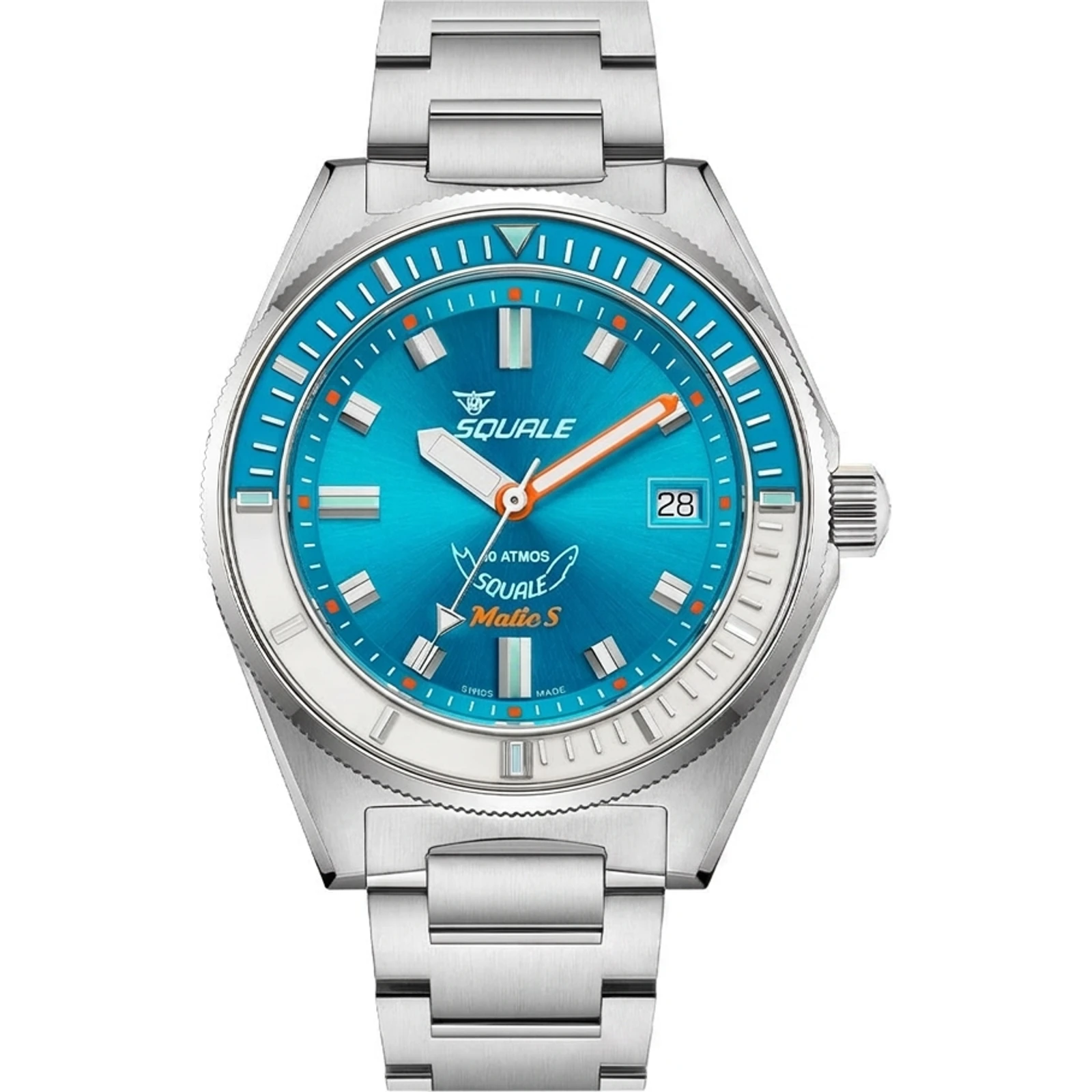 Squale Matic S Light Blue Bracelet MATICLBWLB.SSBX