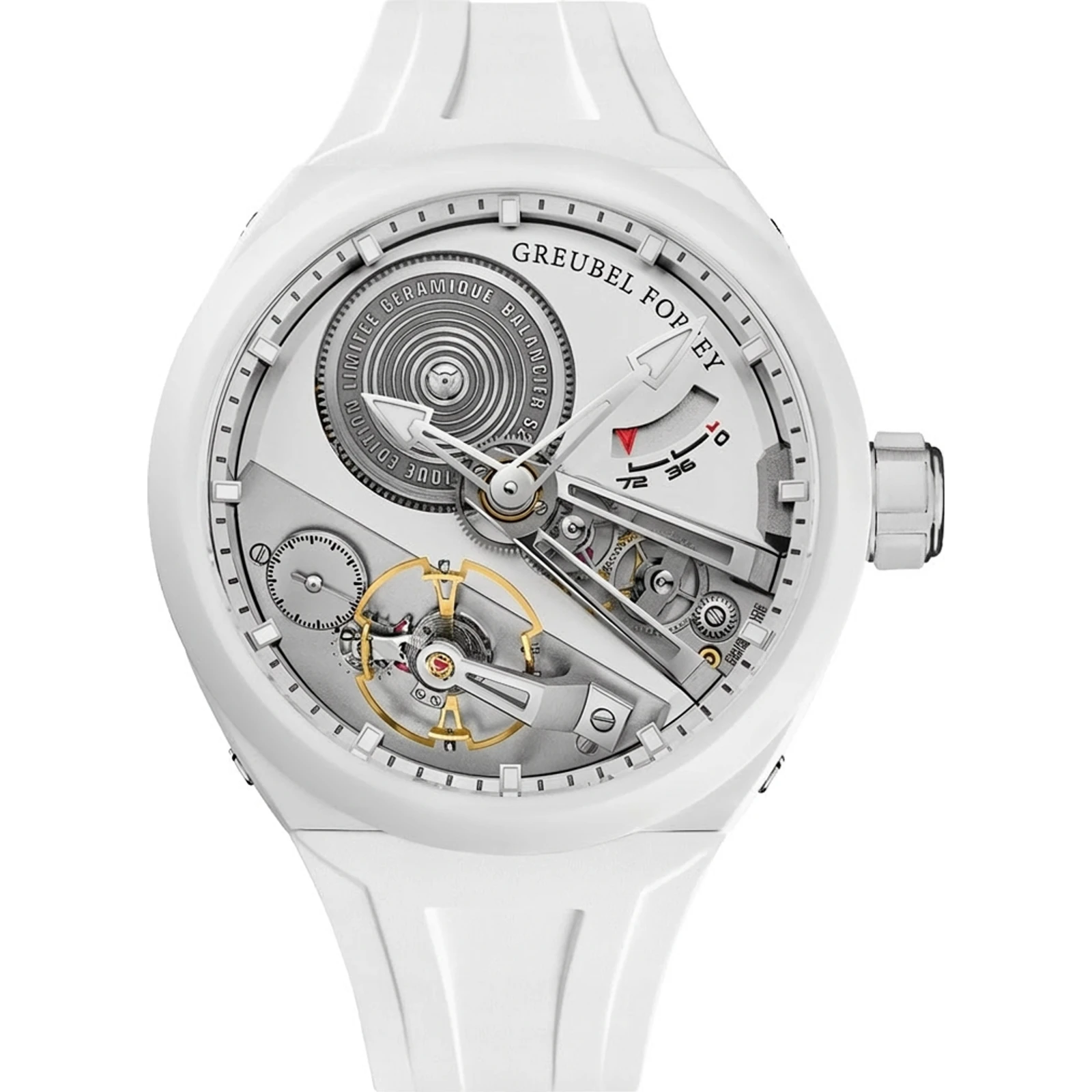 Greubel Forsey Balancier Convexe S² White Ceramic — P01390